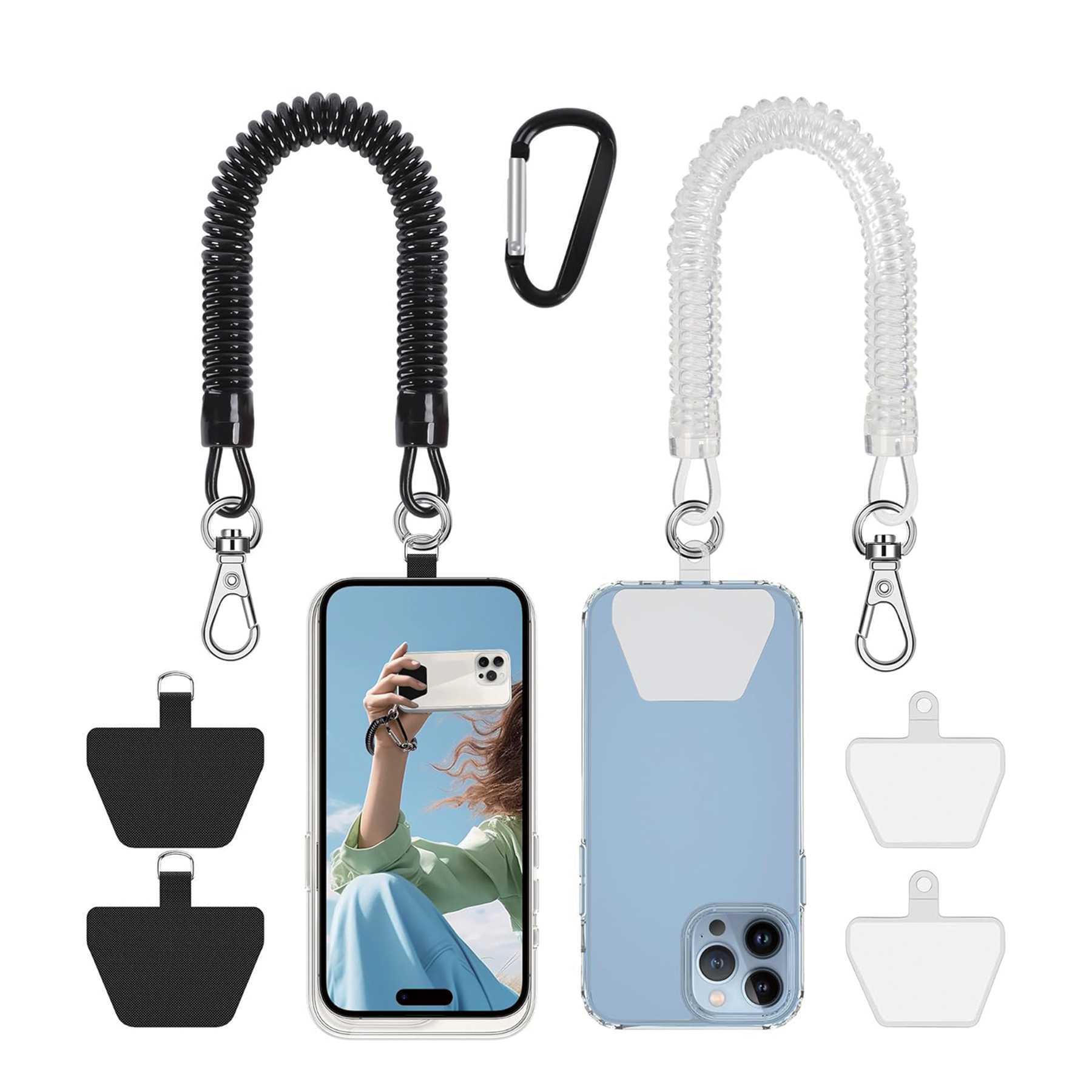 Phone Lanyard Tether with 4 Patch 4