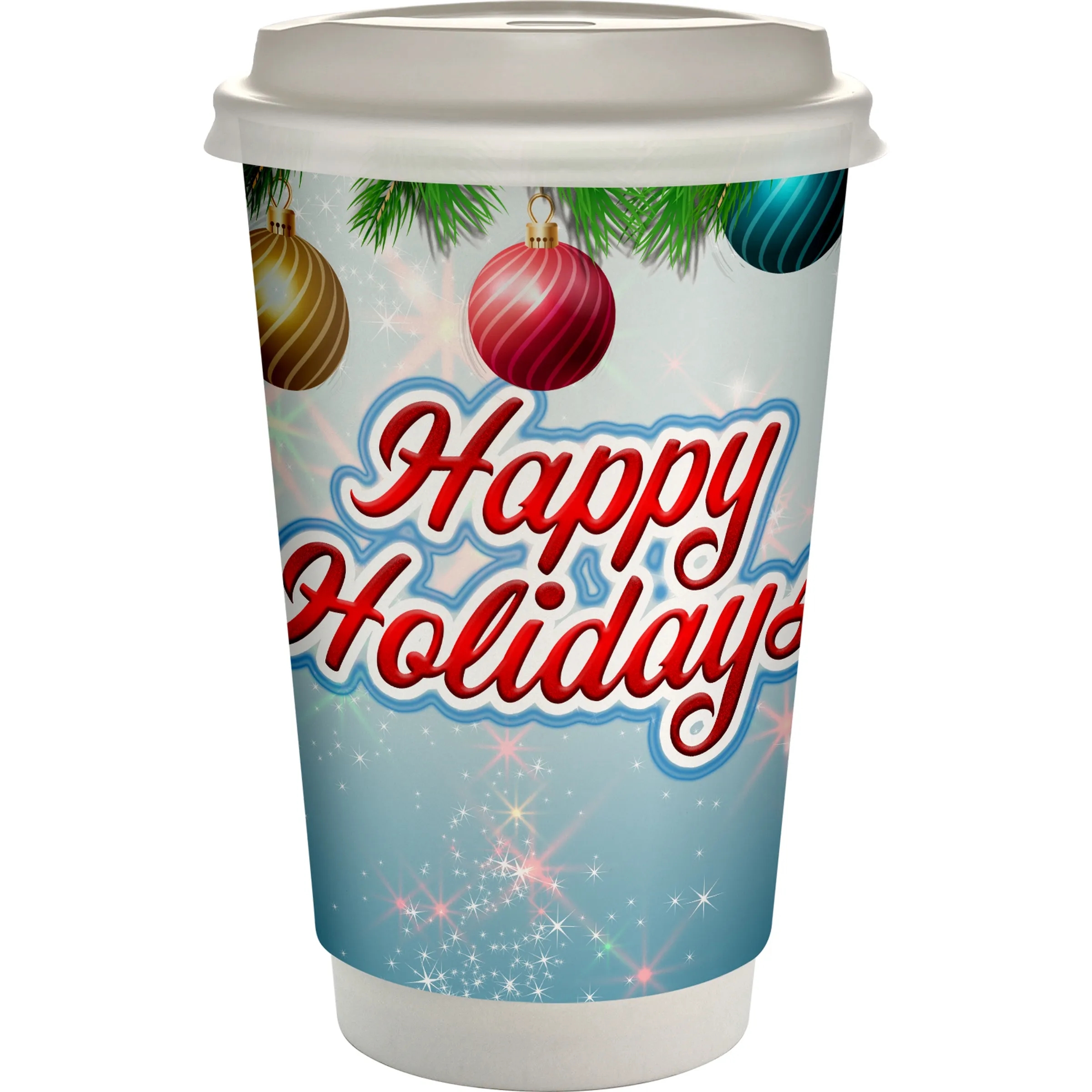 16 oz. Holiday Full Color Paper Cup with Lid 4