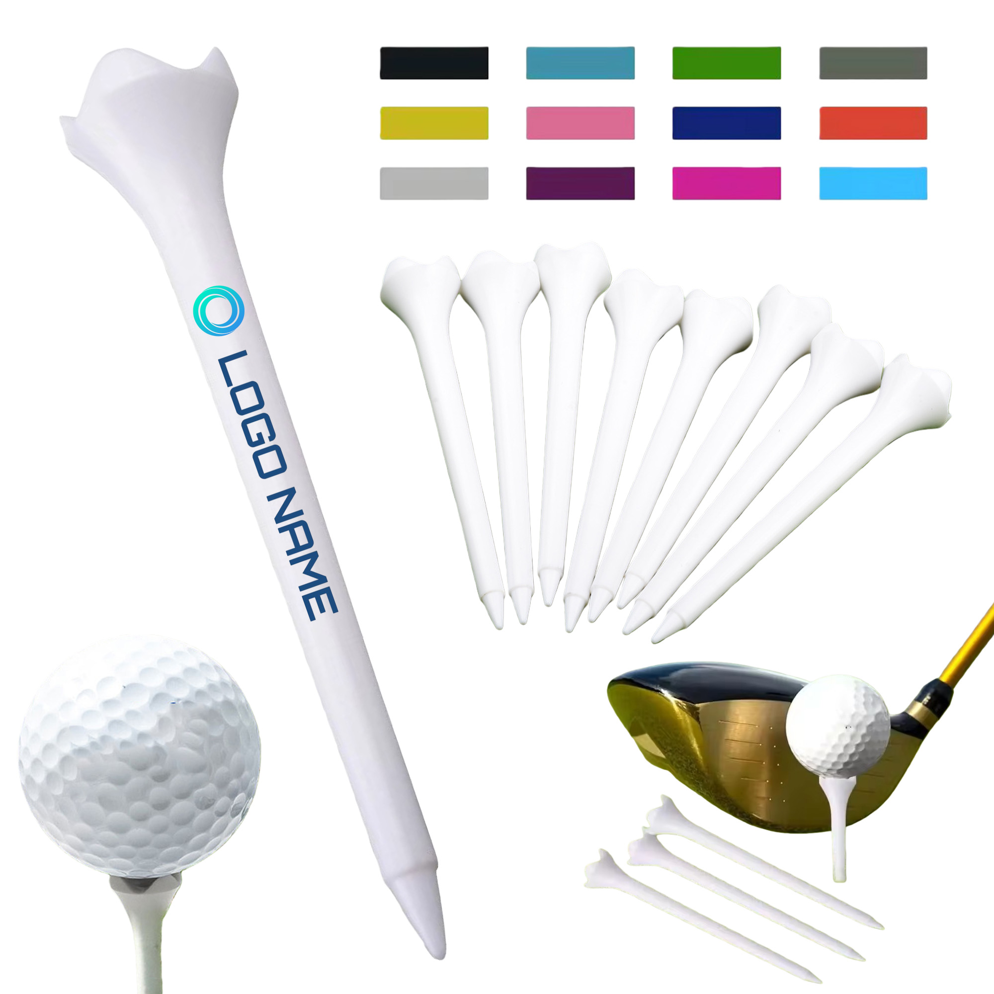 Durable Straighter ABS Golf Tees 1