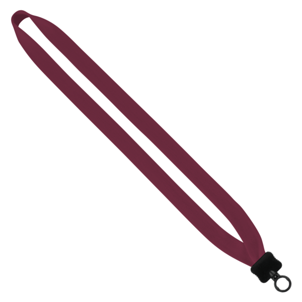 3/4" Cotton Lanyard with Plastic Clamshell & O-Ring 74
