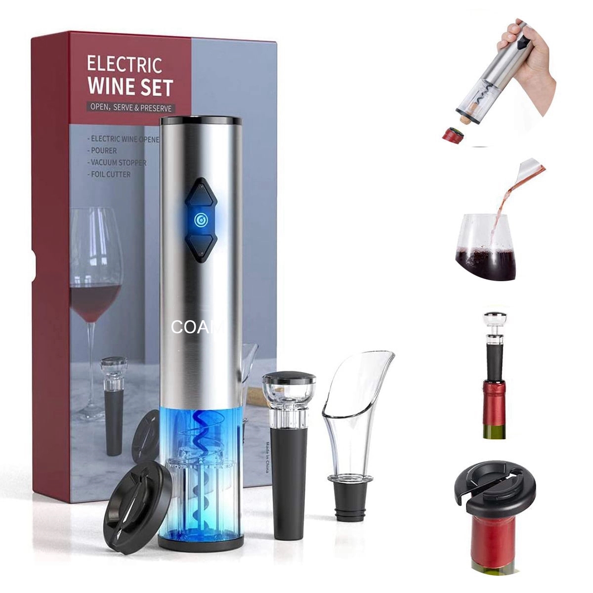 Electric Wine Opener Set 5