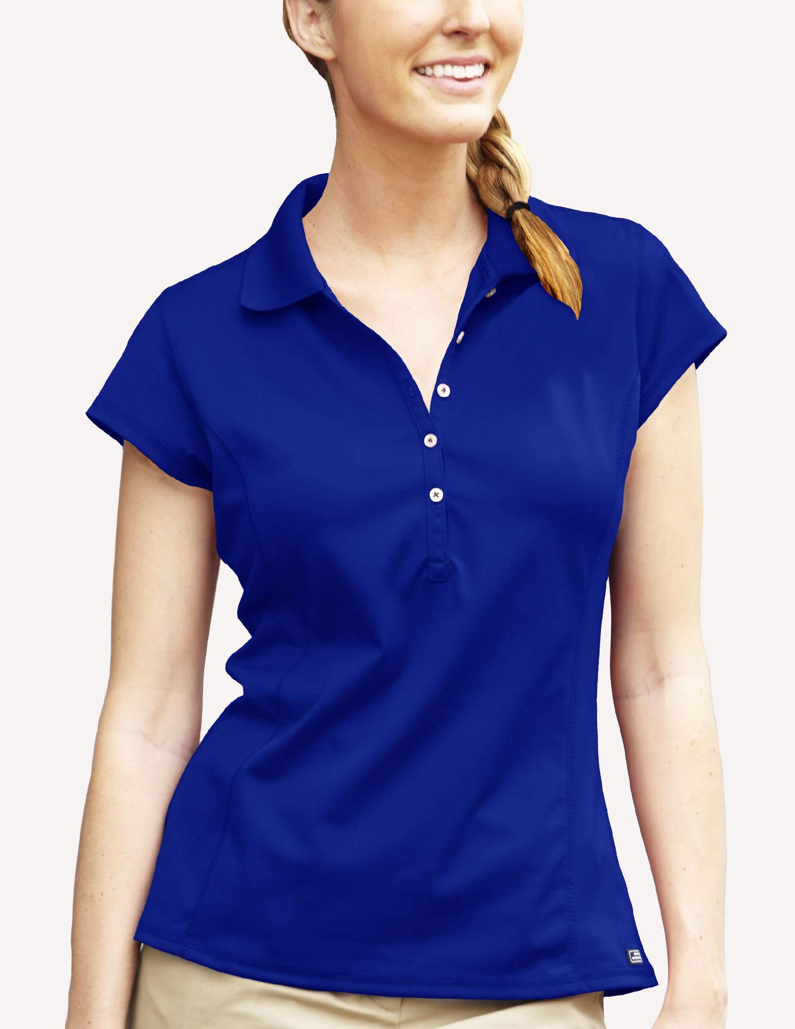 Ladies' Galactic Micro Pique Solid Polo Shirt 5
