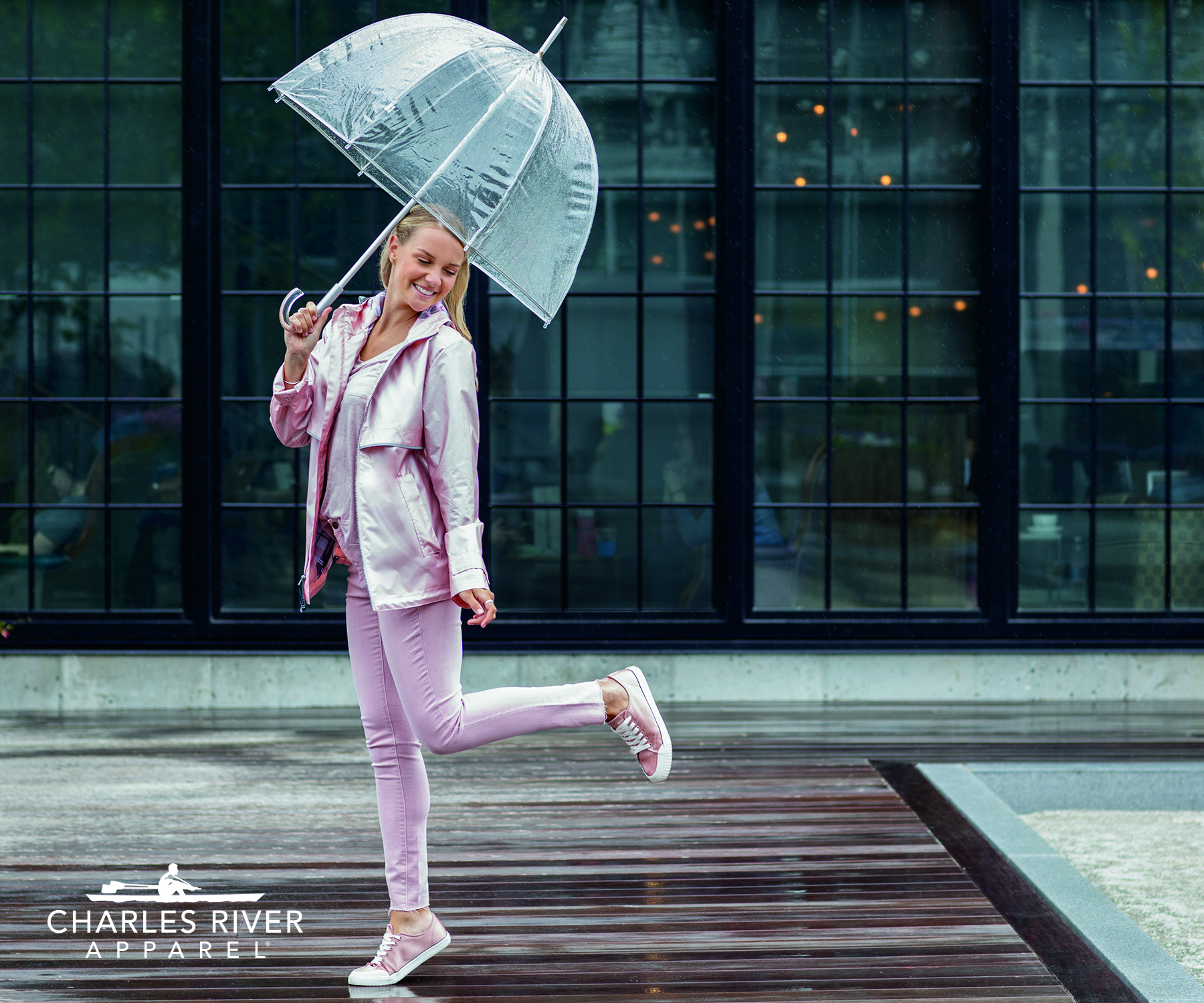 Women's New Englander Rain Jacket with Printed Lining