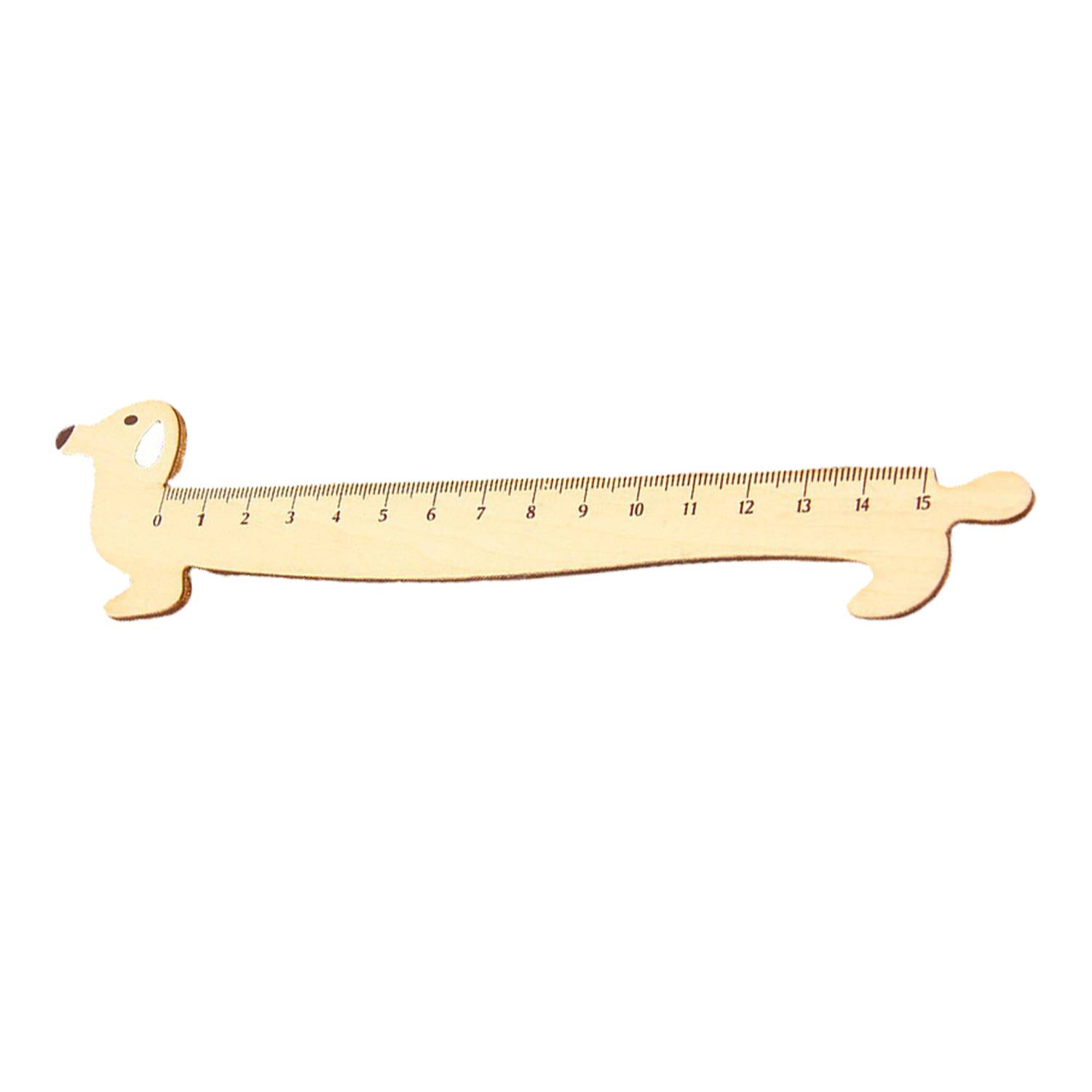 Cartoon Animal Wooden Student Ruler Office School Stationery 3