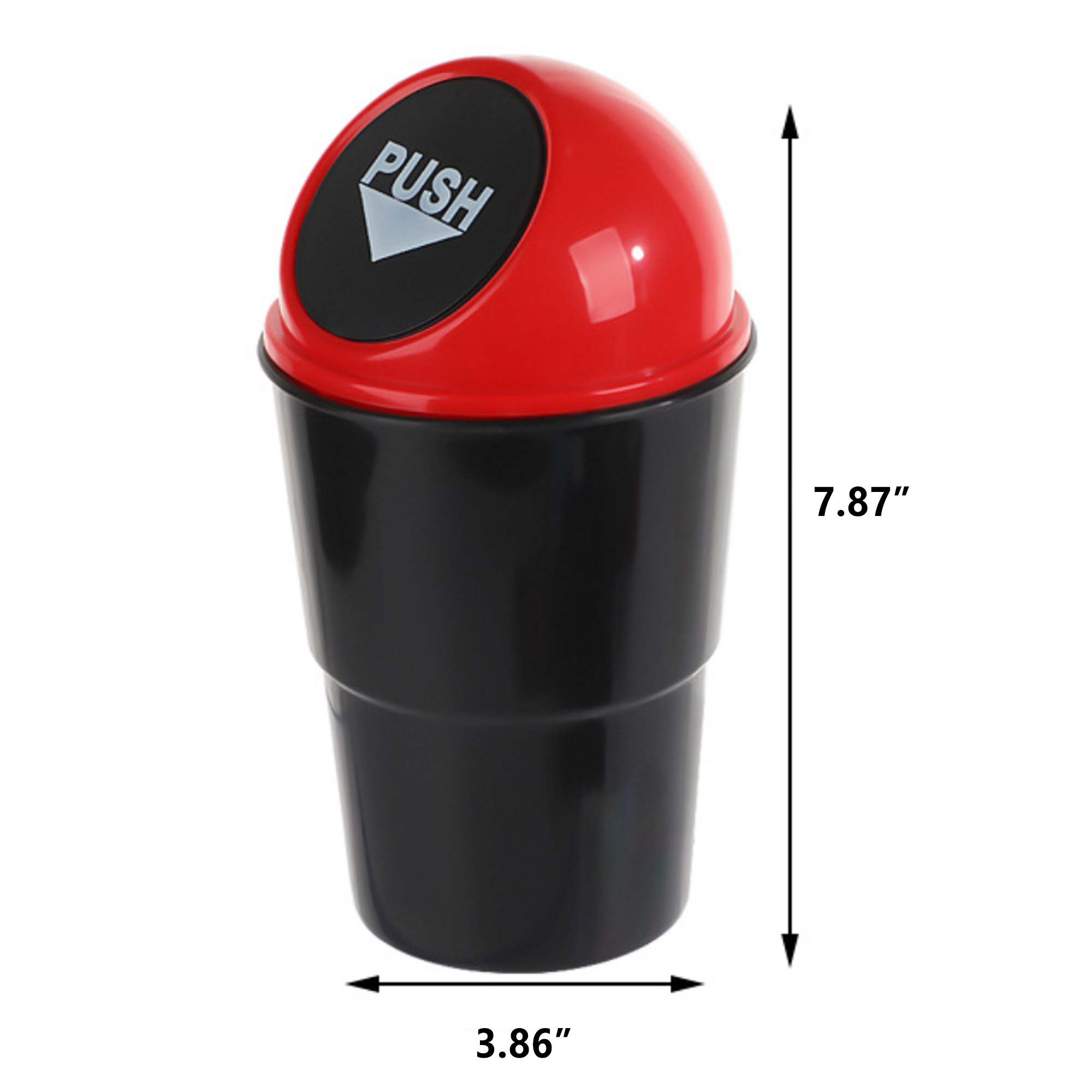 Mini Car Trash Can With Lid 2