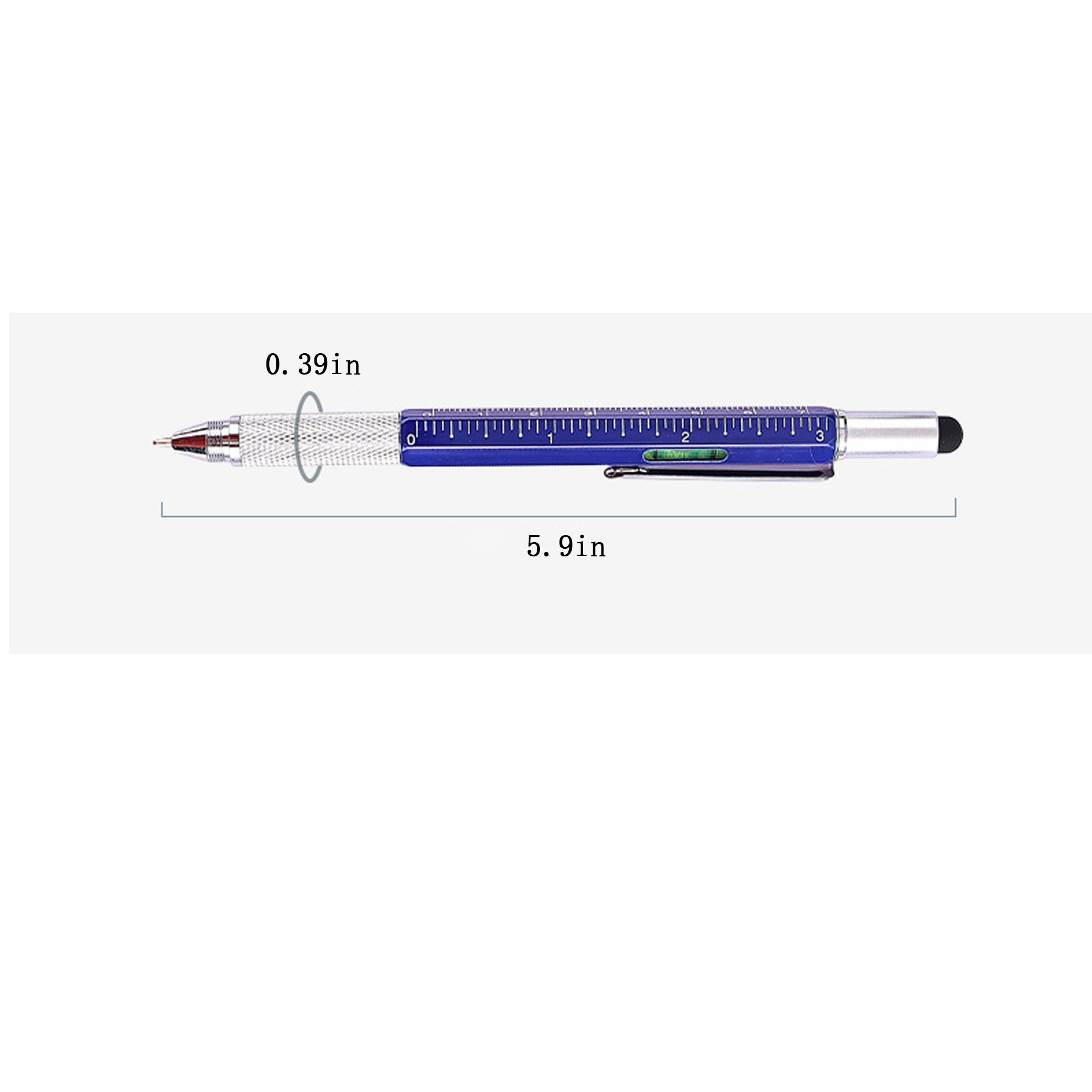 Versatile Metal Screwdriver Pen with Touchscreen & Level Features 5