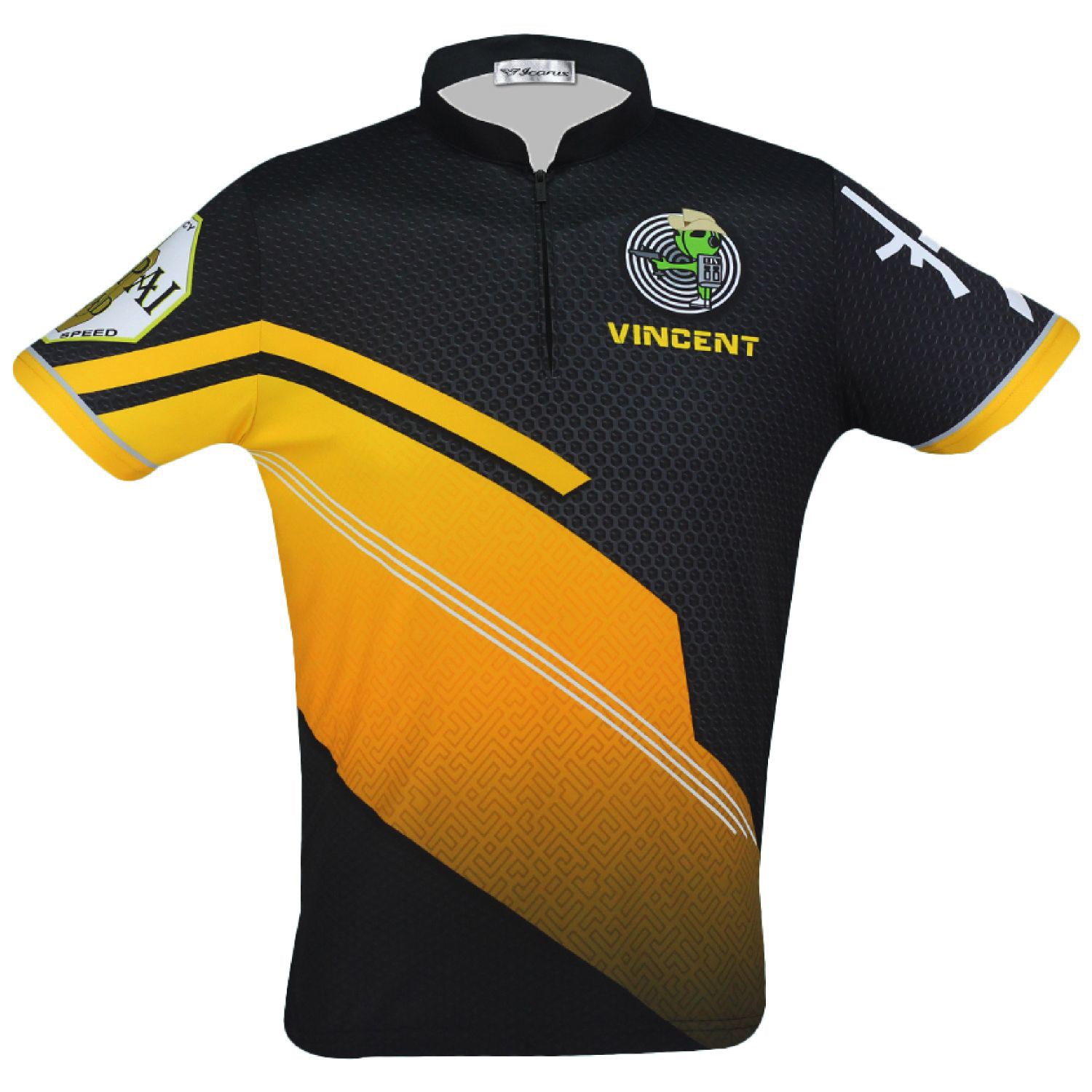 Unisex 75D Pique Sublimation Full Color Zipper high neck 2