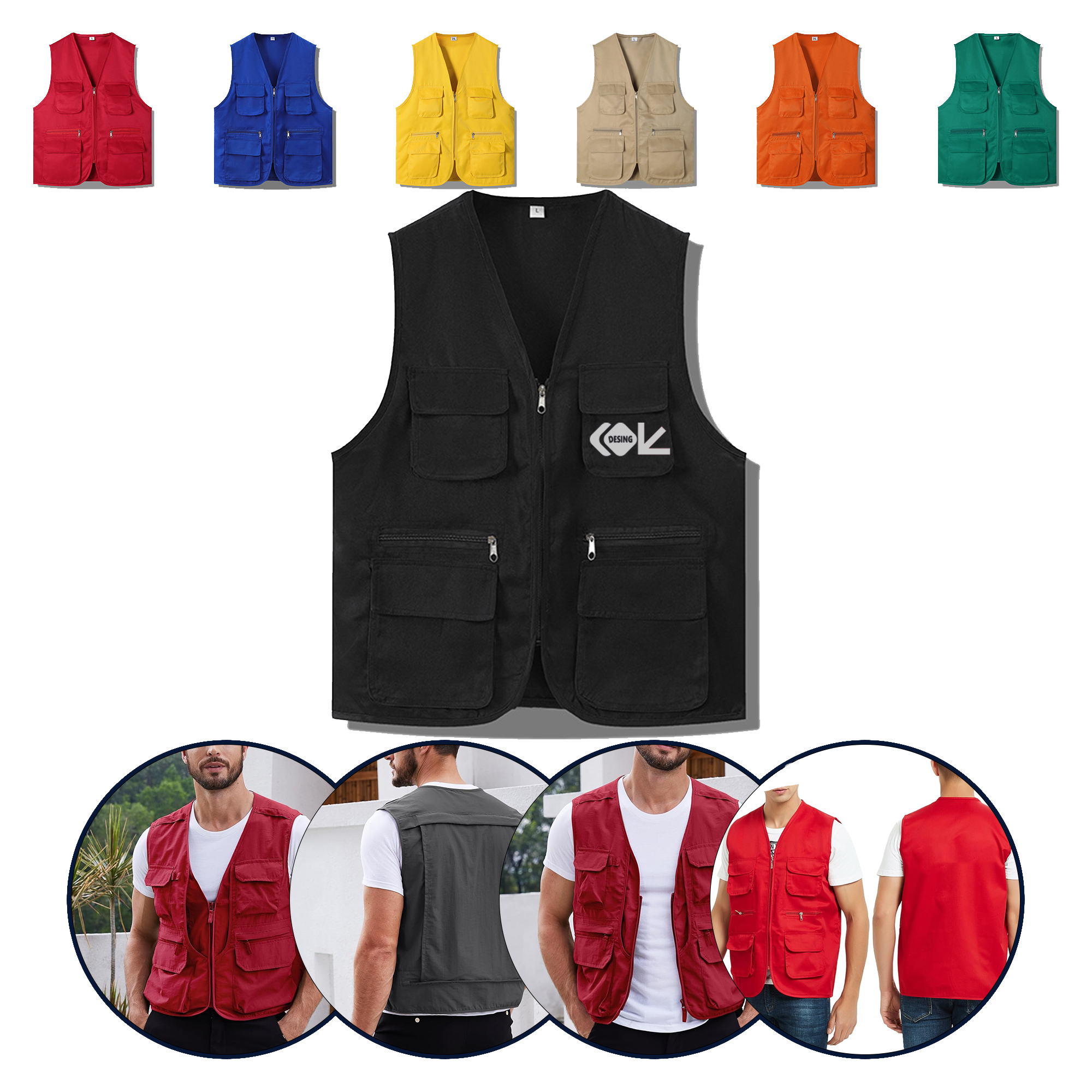 MOQ 50pcs The All-Purpose Utility Vest 2