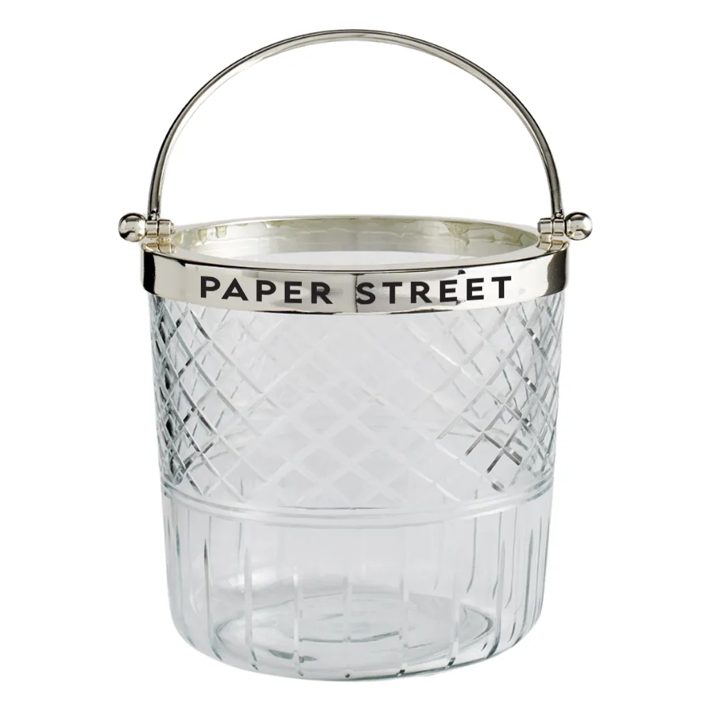 2.9L Glass Ice Bucket with Tongs 9