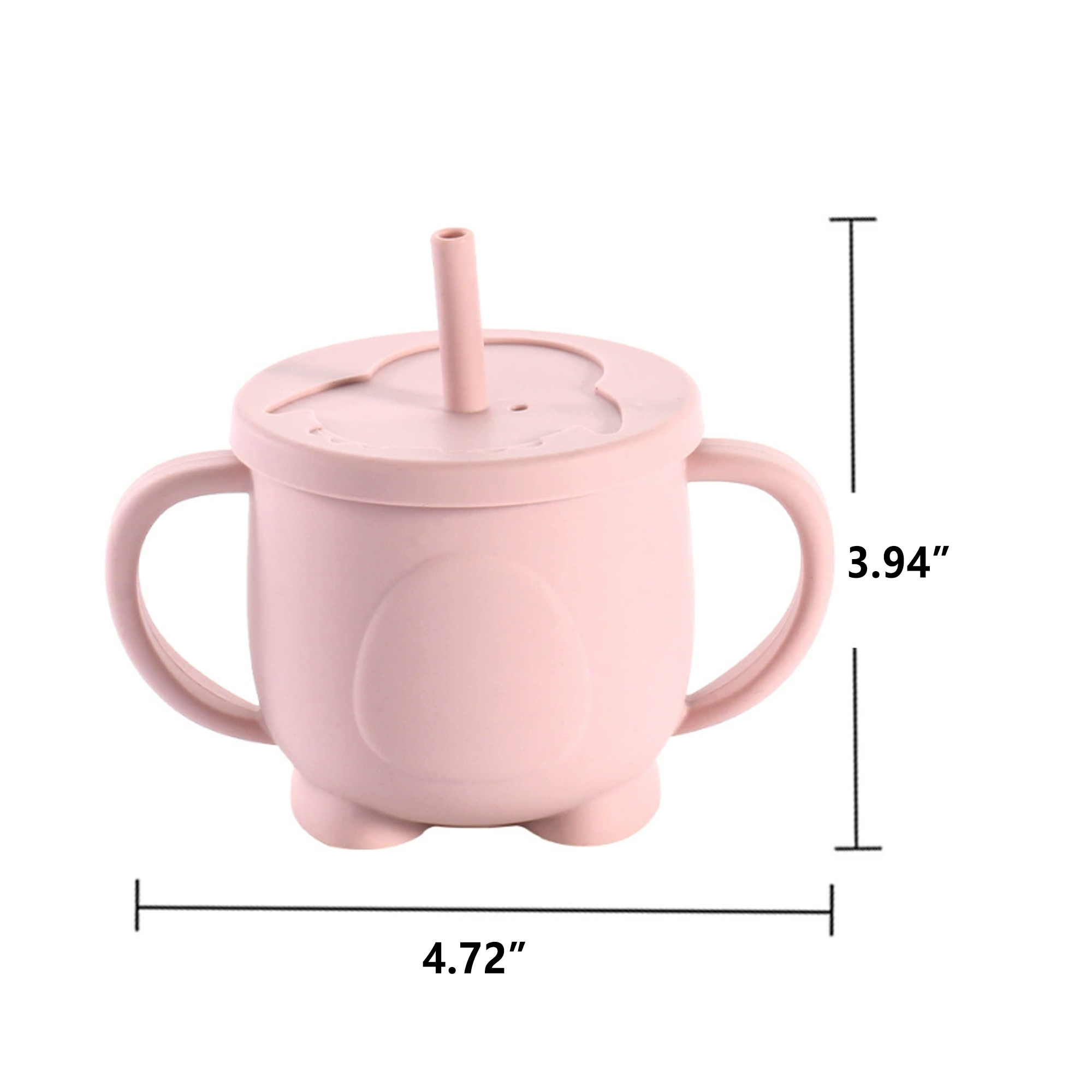 Baby Silicone Straw Cup 3