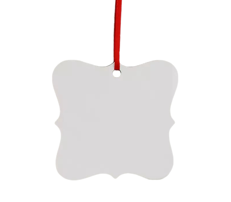 Square Frame MDF Christmas Ornament 4