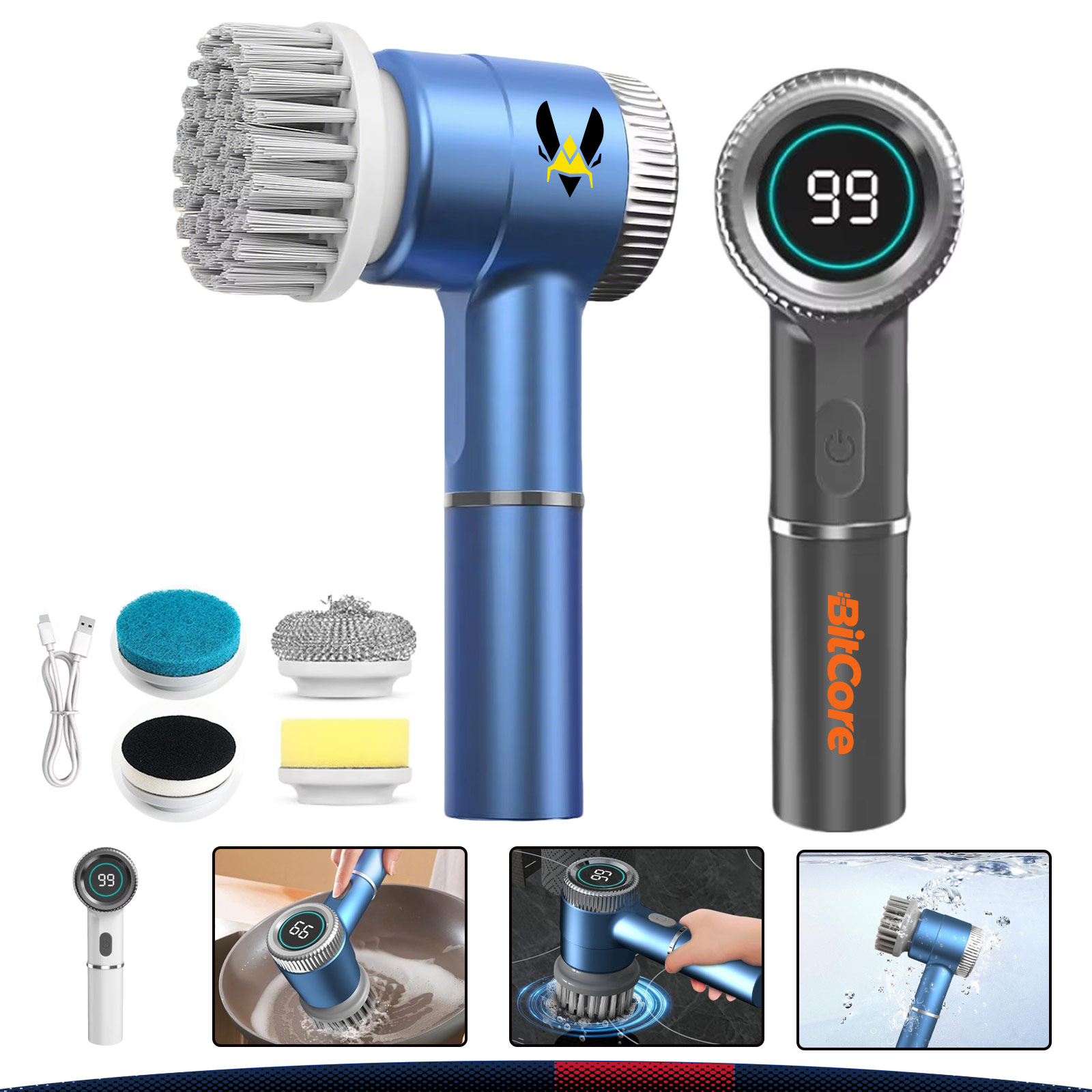 Ceyric Cordless Electric Spin Scrubber Brush 4