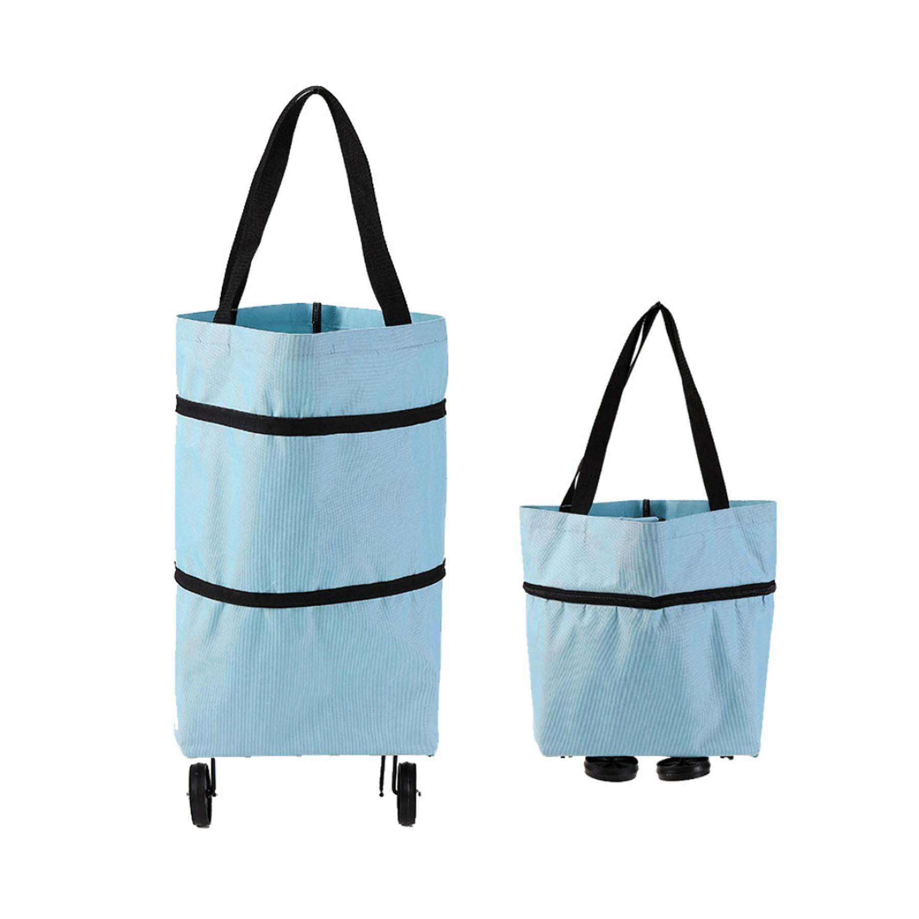Collapsible Shopping Bag with Wheels 1