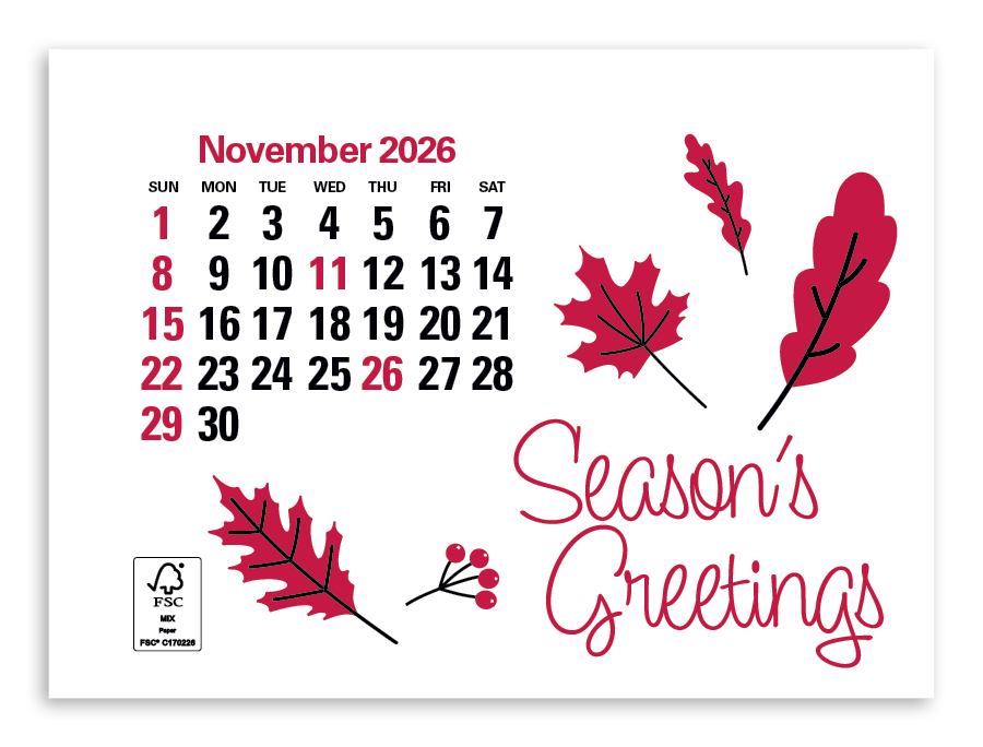 Triumph® Calendars Press-N-Stick Standard Calendar 13