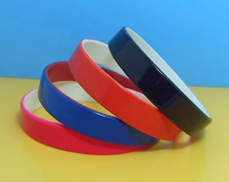2 Inch Dual Layer Custom Silicone Wristband 5