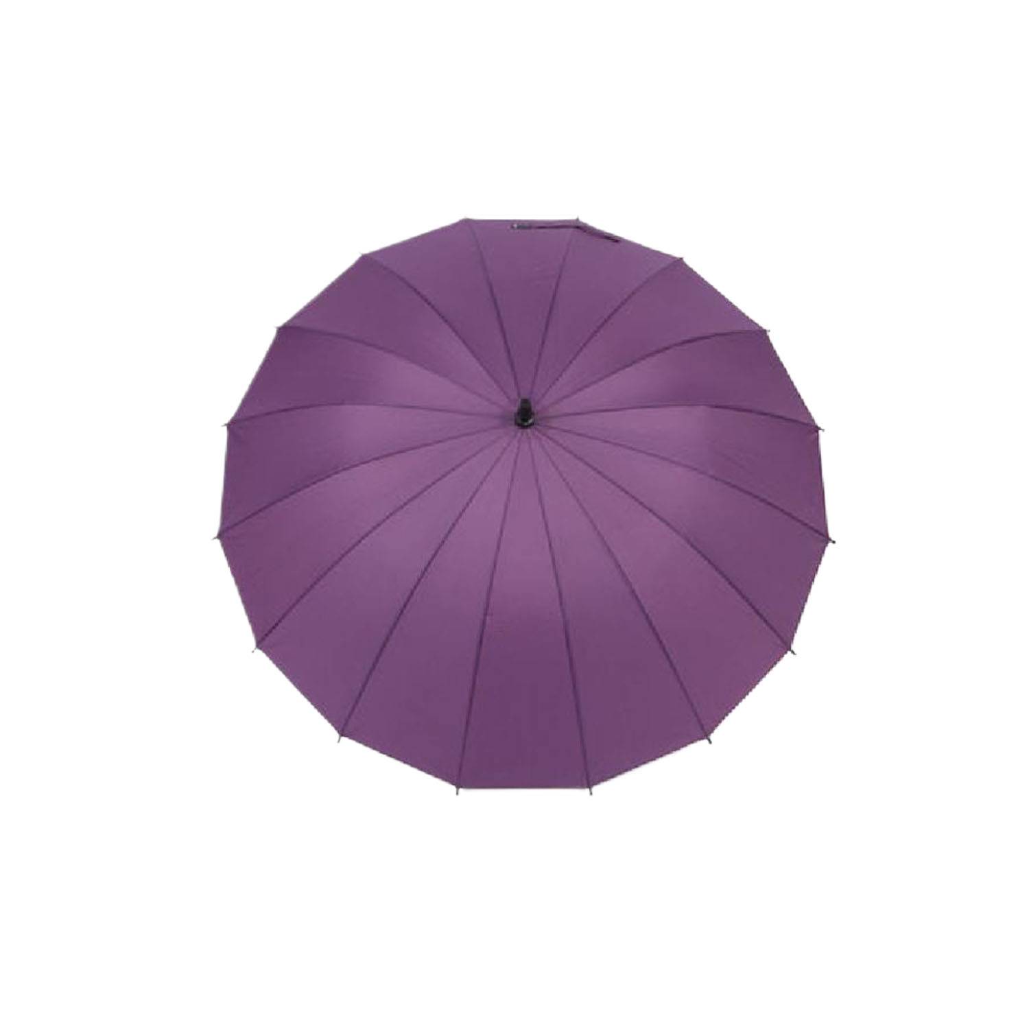 Large Ergonomic Auto Open 16 Rib Stick Umbrella 8