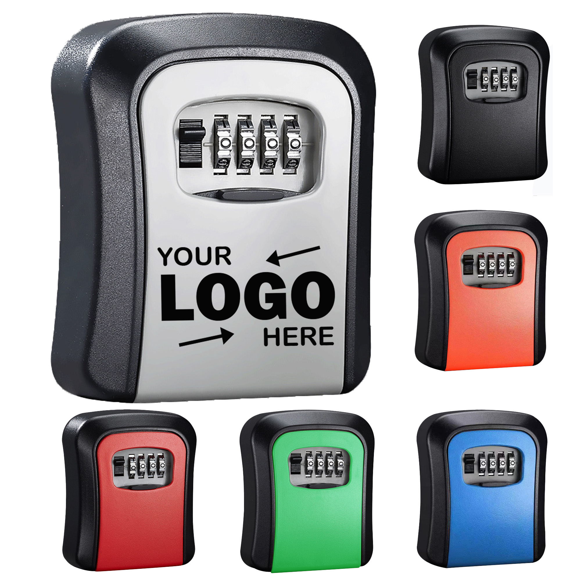 Large Size ABS Drill Free Combination Lock Box 2