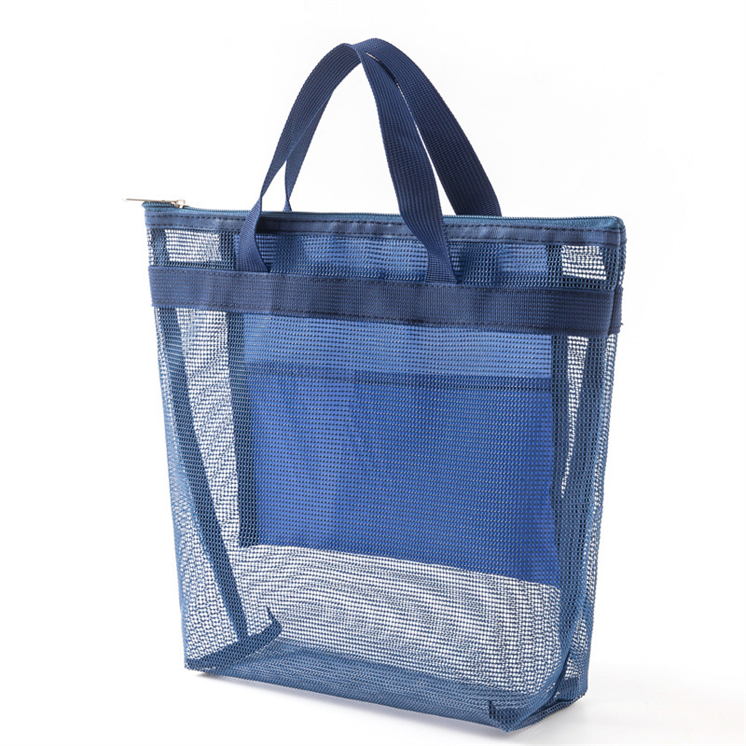 Oxford Portable Grid Beach Tote Bag, custom tote bag with logo imprint 9
