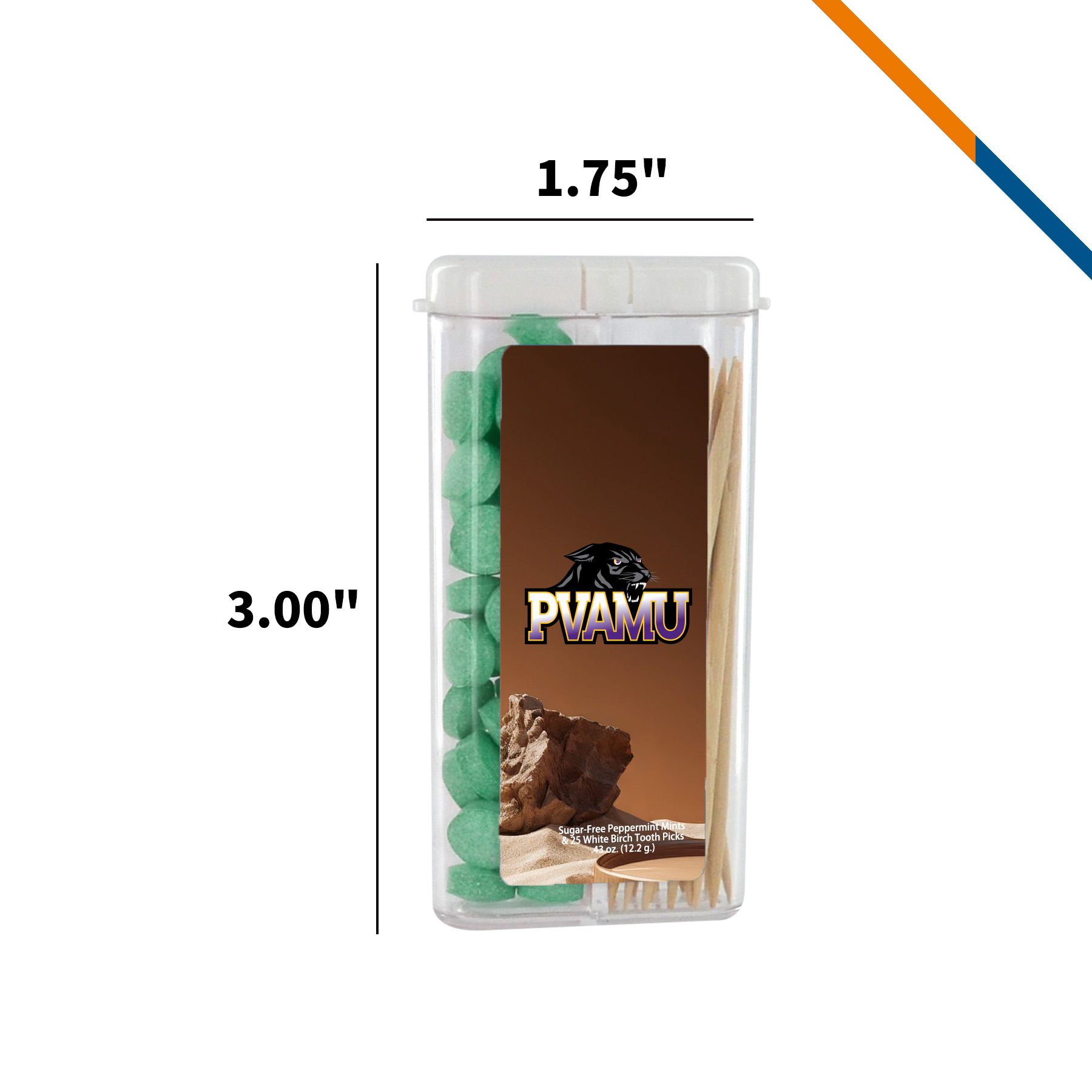 SnapPick Rectangular Flip Top Mints And Toothpicks 2
