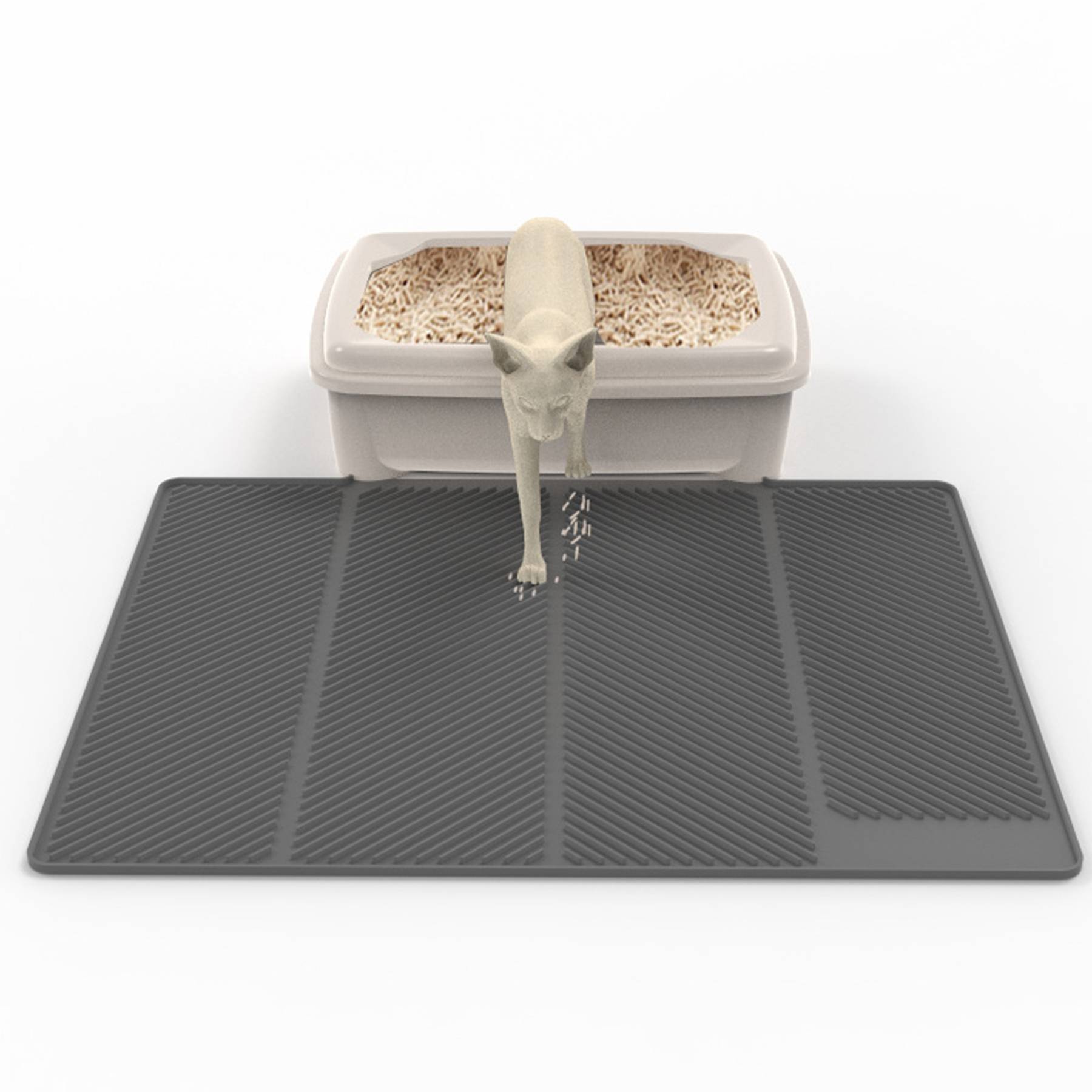 Silicone Waterproof Cat Litter Mat 6