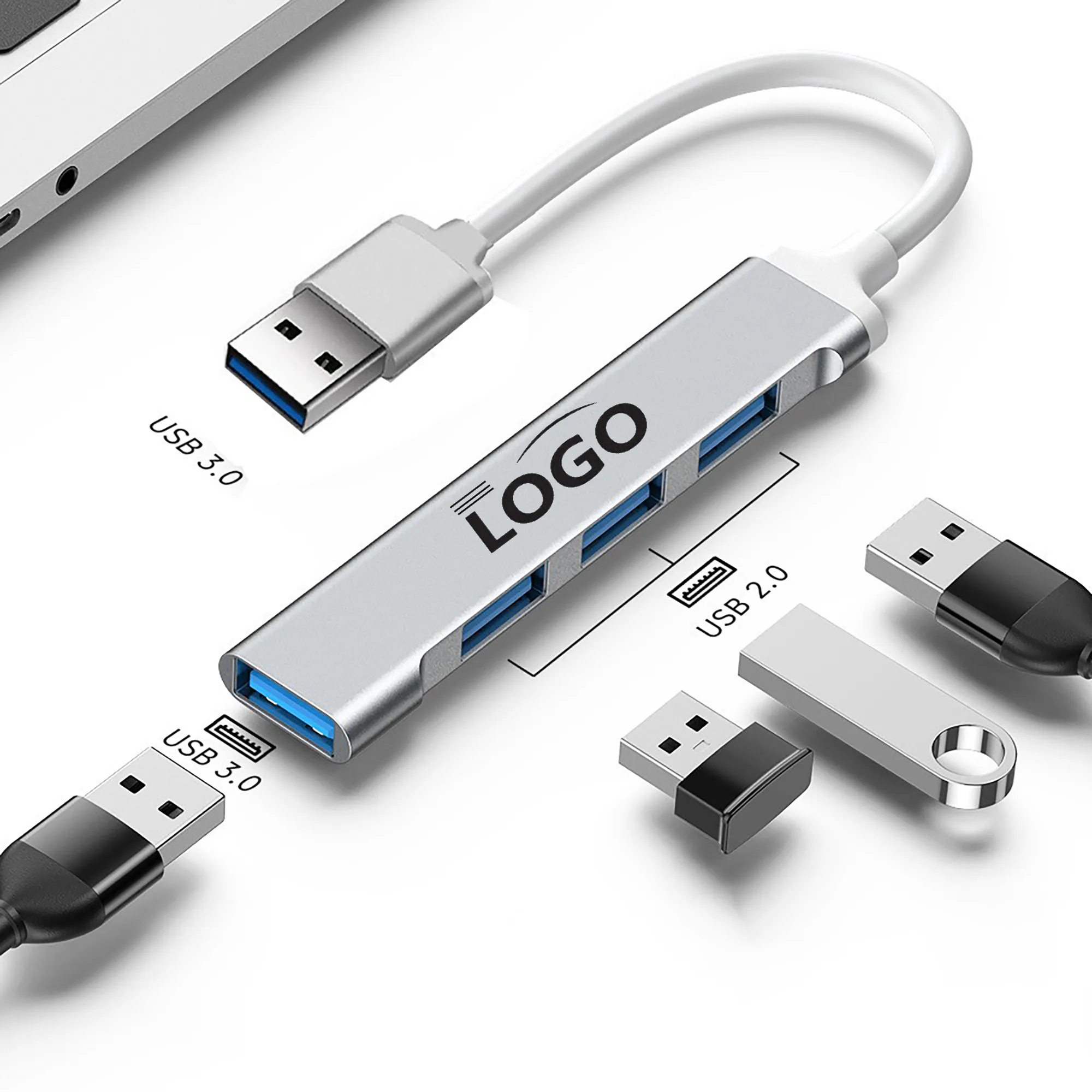 Four In One Usb Type-C Expansion Dock MOQ 100PCS 7