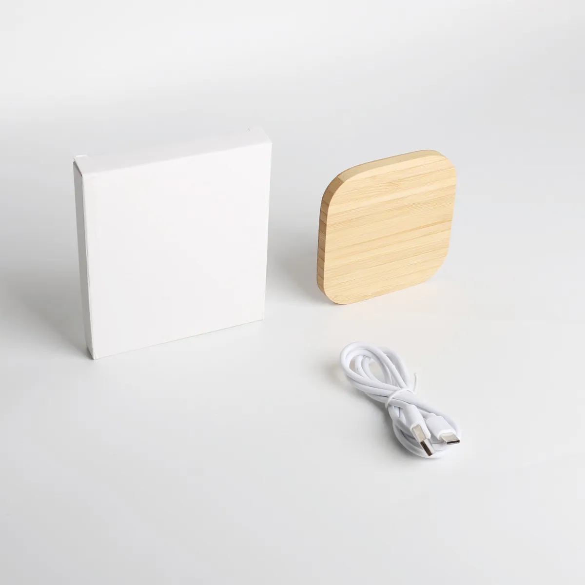 Bamboo Wood Cell Phone Fast Wireless Charger 5