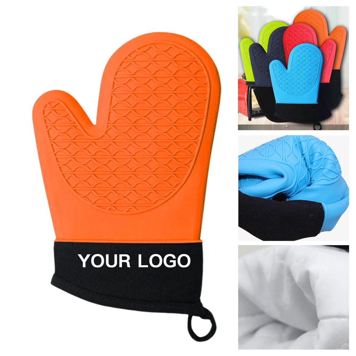 Non Slip Oven Mitts For Kitchen Cooking Safety 3