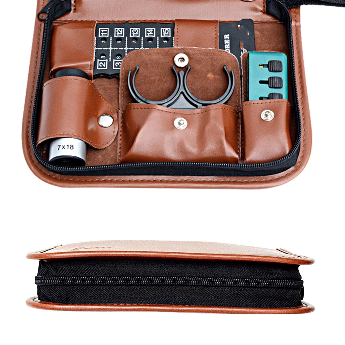 Golf Accessory Tool Leather Bag Kit 4