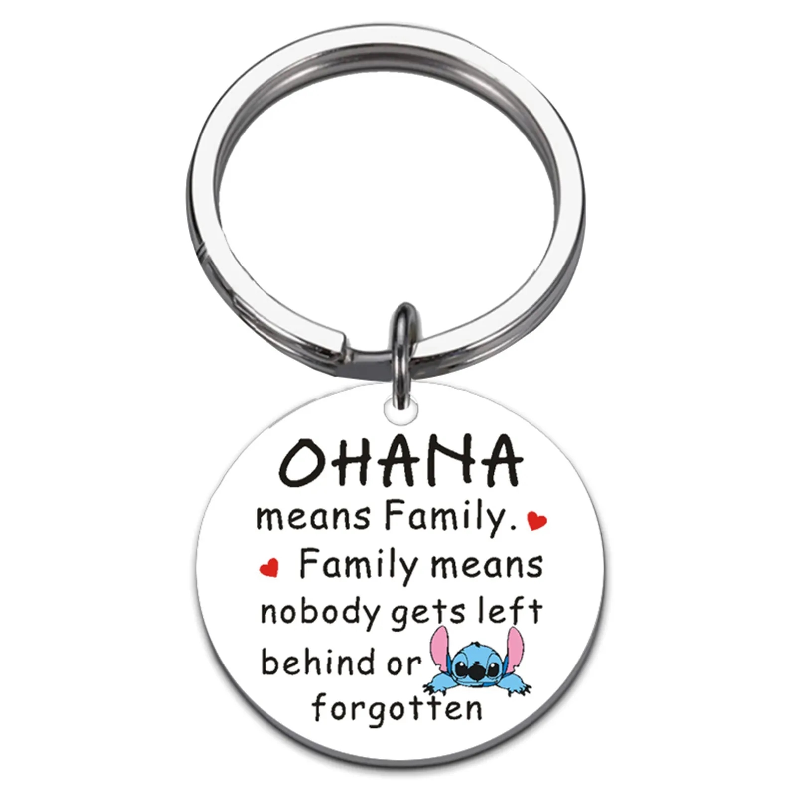 Color Printing Round Stainless Steel Keychain 2