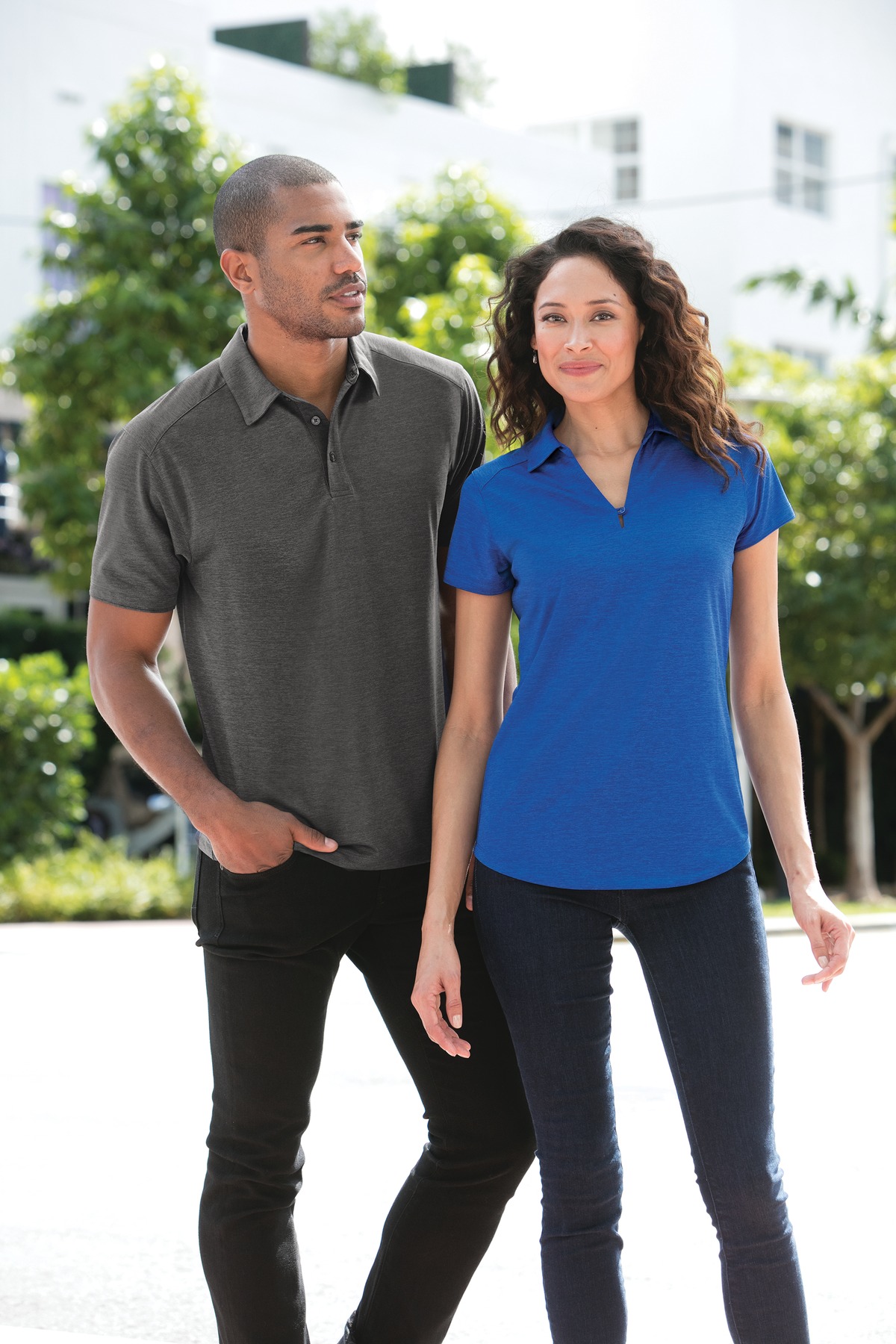Digi Heather Performance Polo