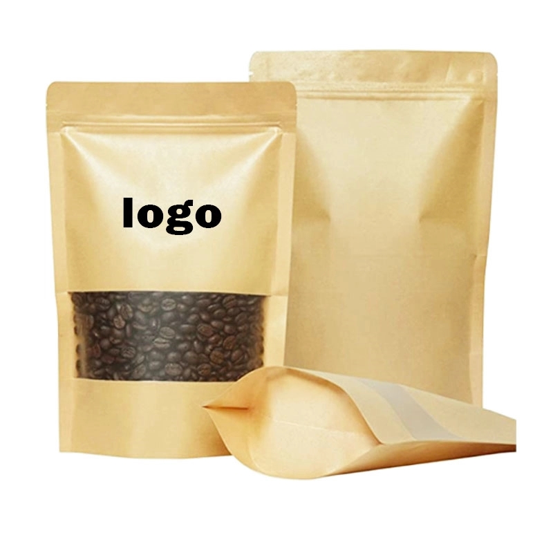Custom Ziplock Kraft Paper Storage Bag 2