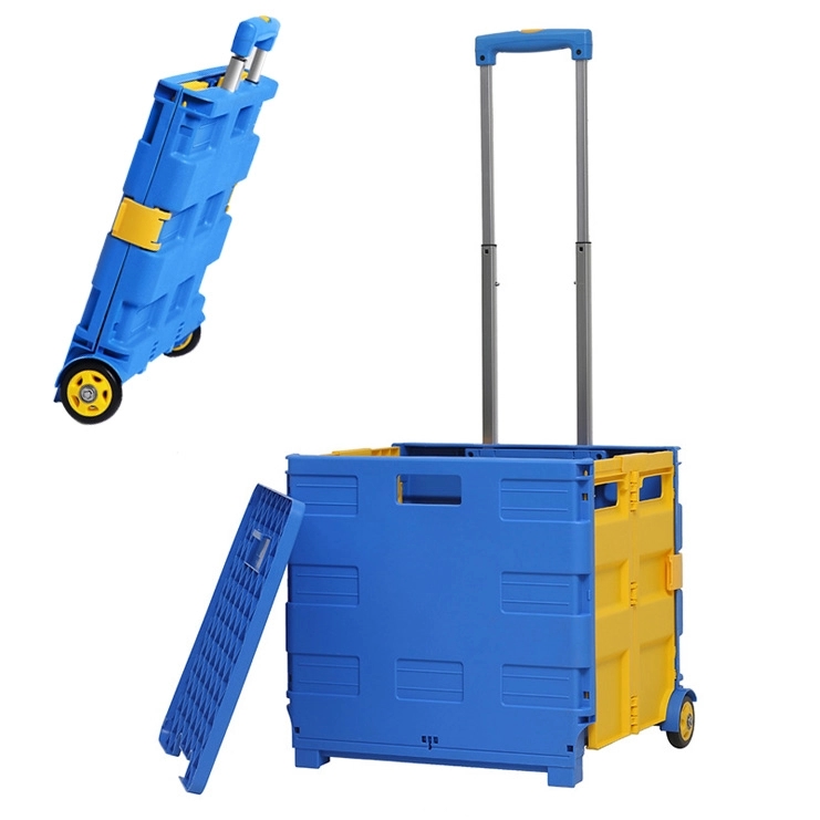 Folding Cart on Wheels with Lid Cover 4