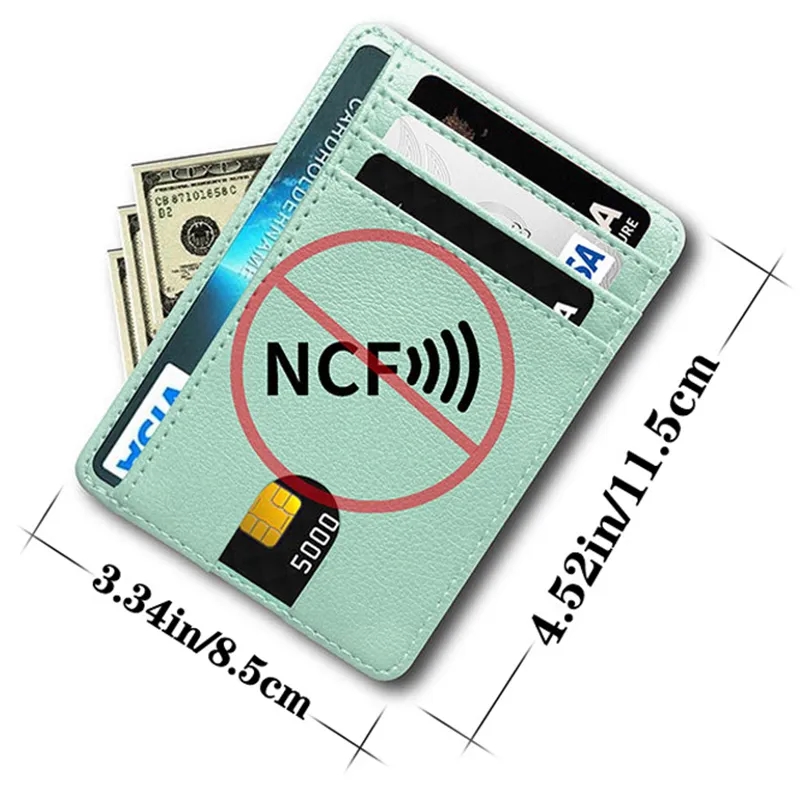 RFID Blocking Wallet Minimalist Front Pocket Pack 2