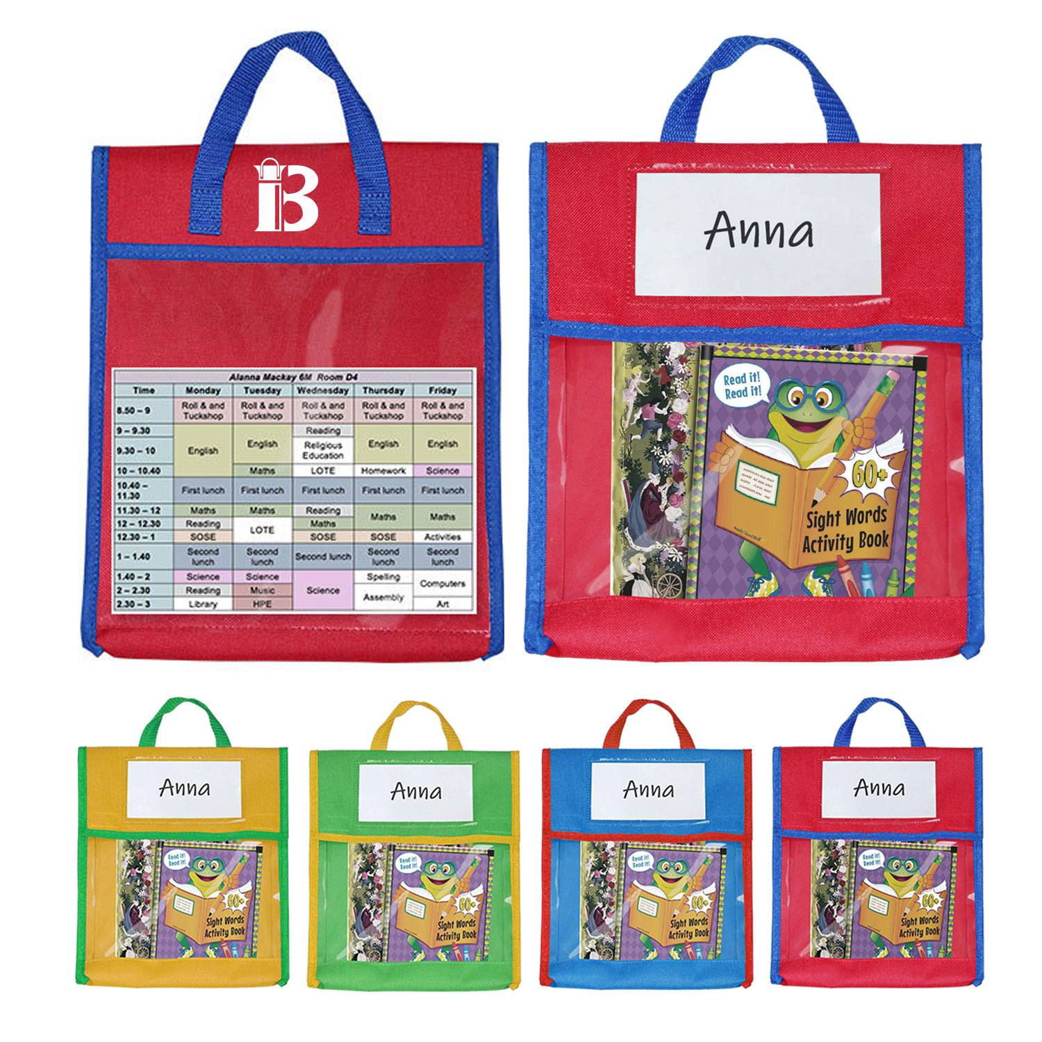 Lightweight Classroom Book Bag W/ Student Name Label 1