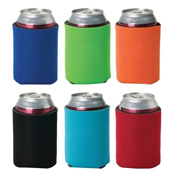 Collapsible Neoprene Can Cooler, custom koozie with logo imprint 4