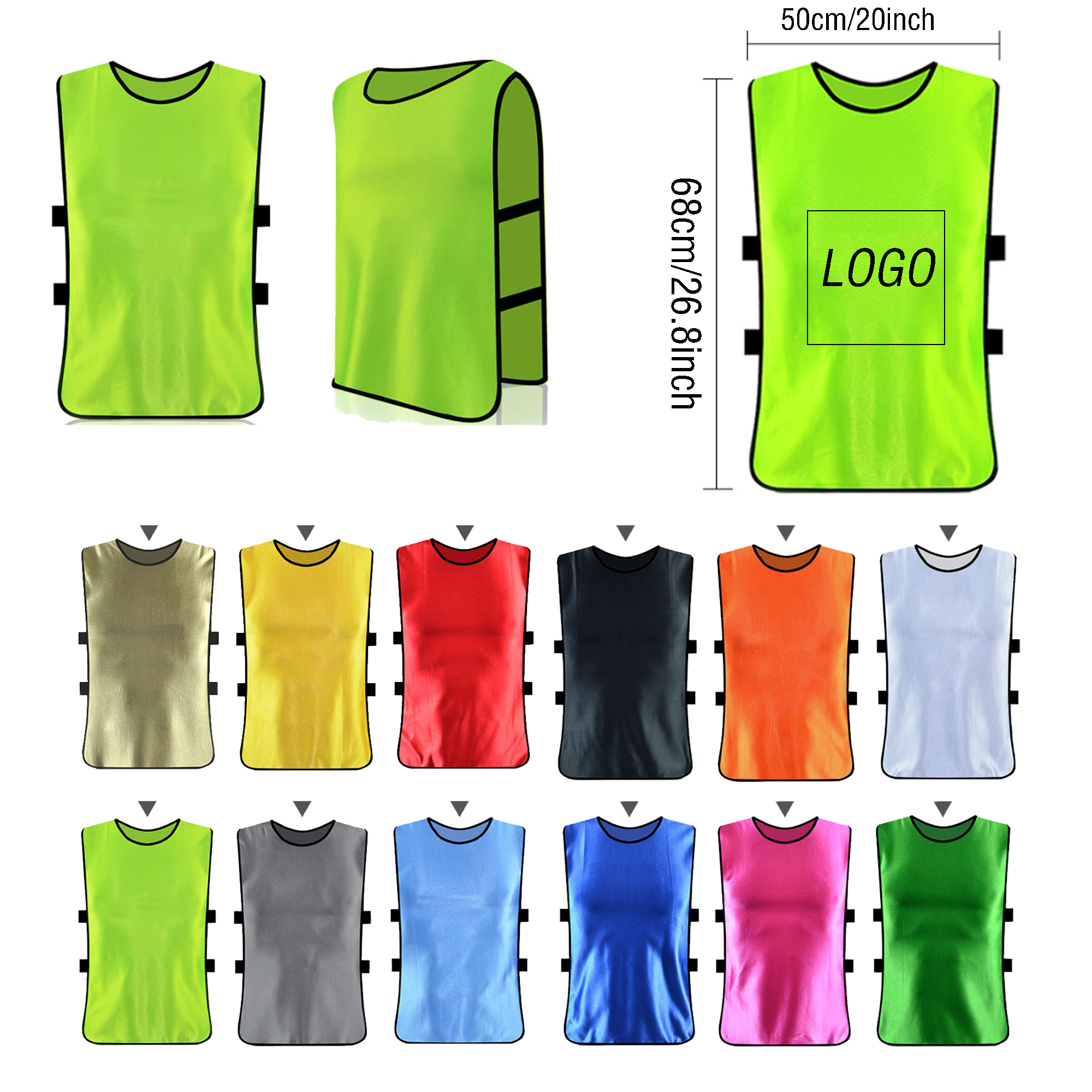 Team Training Sports Vest With MOQ 50pcs 2