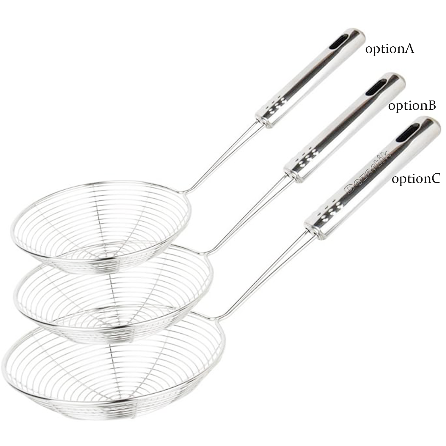 Stainless Steel Large Kitchen Strainer Skimmer for Cooking 2