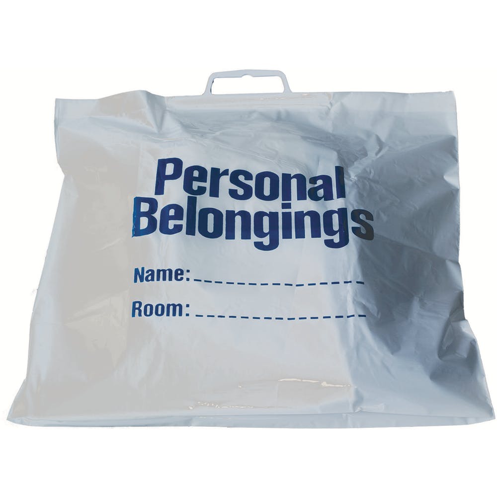 Personal Belongings Bags - Snap Close Label 2