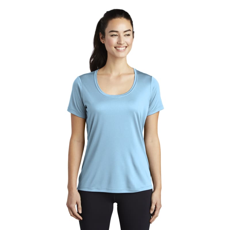 Sport-Tek Women's Posi-UV Pro Scoop Neck Tee. 54