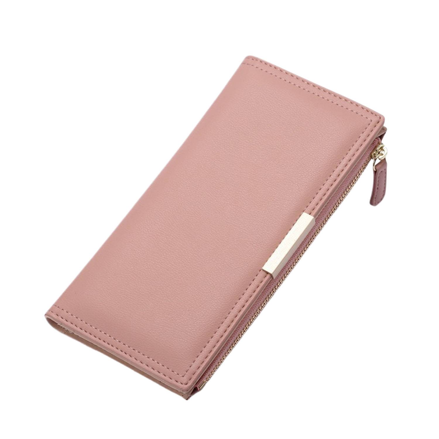 Women RFID Blocking PU Leather Wallet Multiple card slots 7