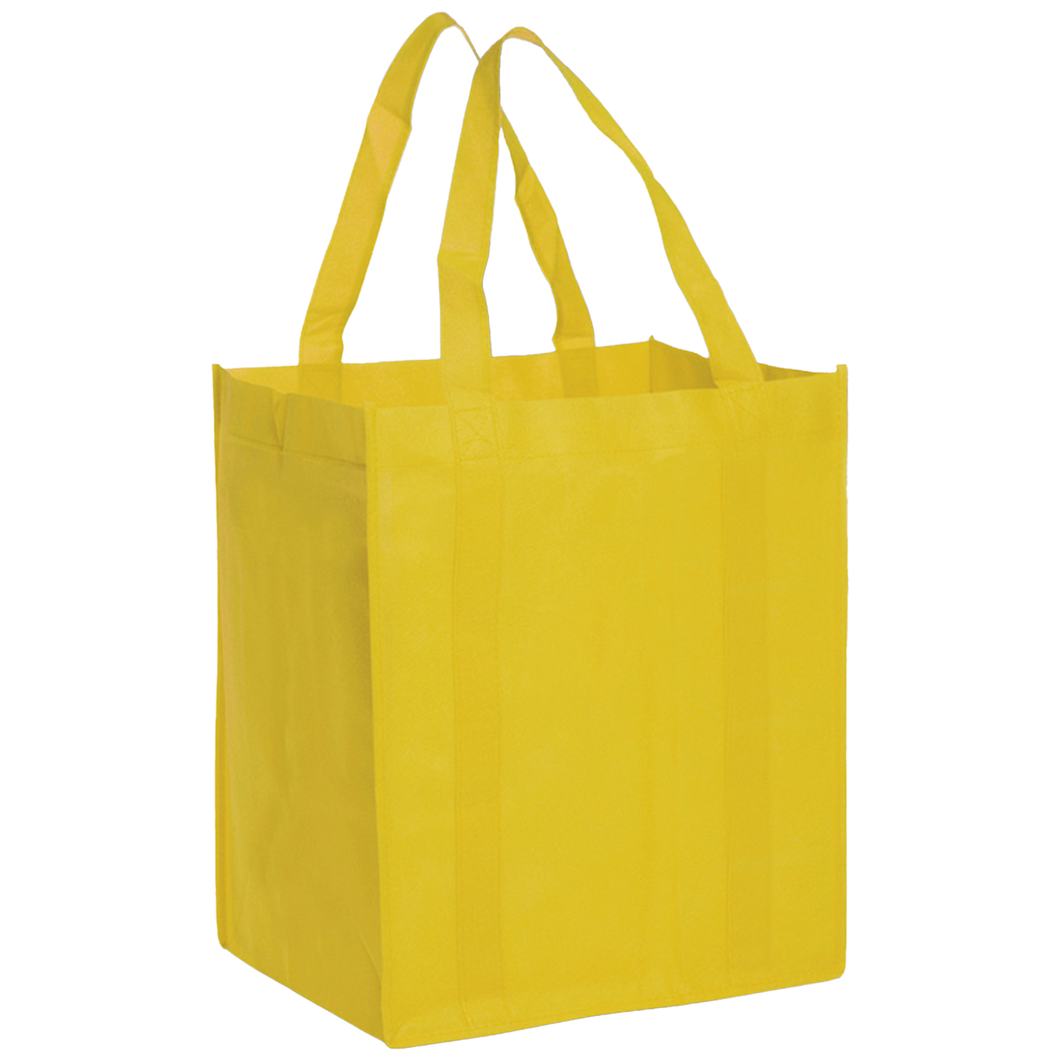 Non-Woven Reusable Grocery Shopping Tote Bag W/ Gusset USA Decorated (13" X 10" X 15") 4