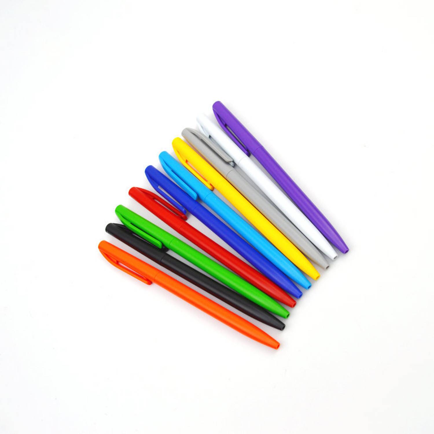 Plastic Retractable Candy Color Ballpoint Pen 2
