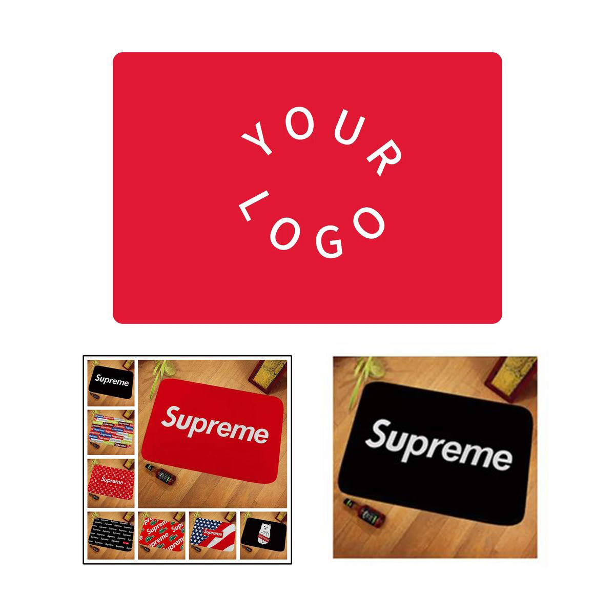 Custom Logo Entry Mat with Non Slip Backing 2