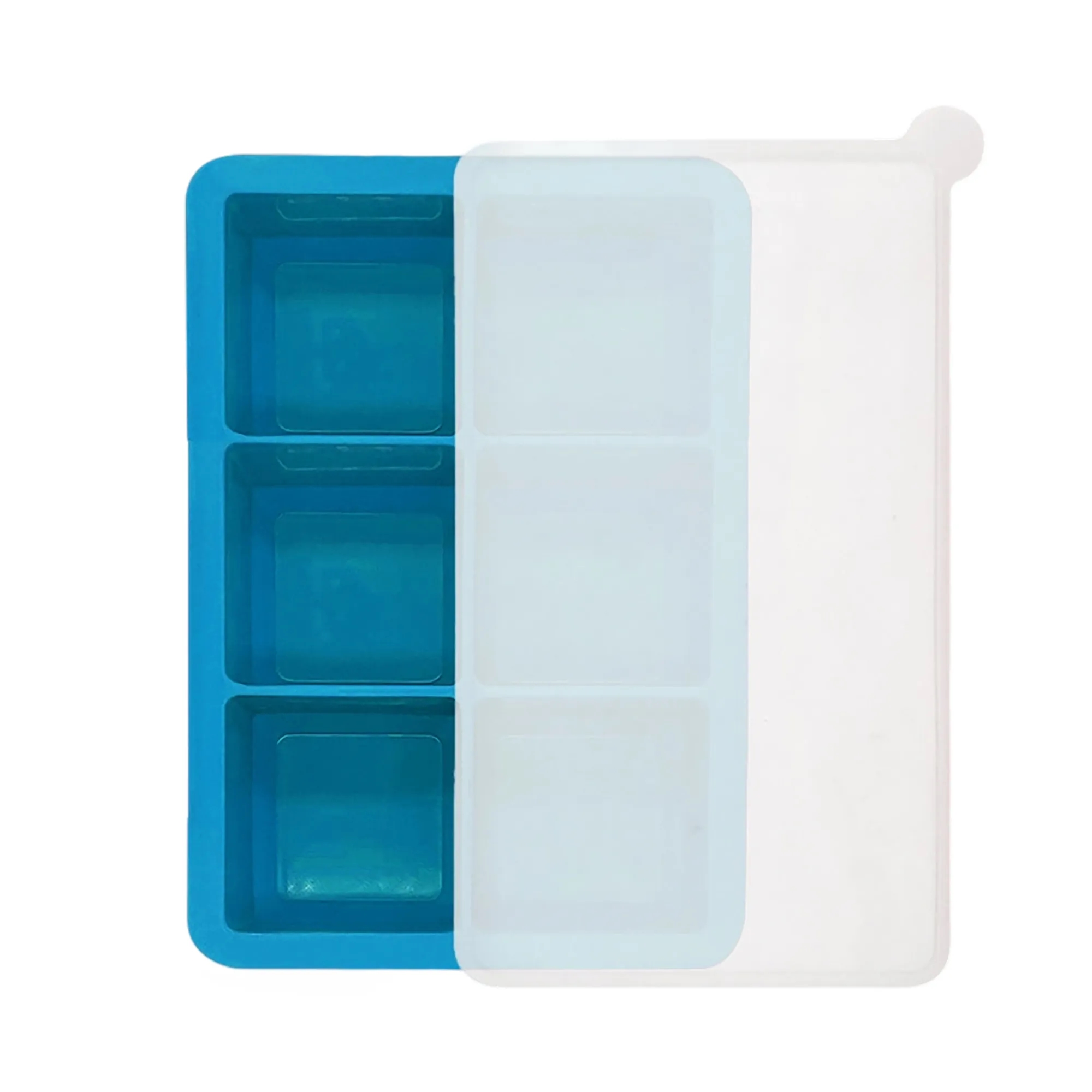 15-Slot Silicone Ice Cube Tray with Lid 2