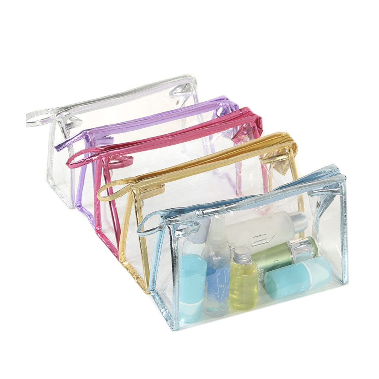 Waterproof PVC Portable Transparent Cosmetic Bags 2