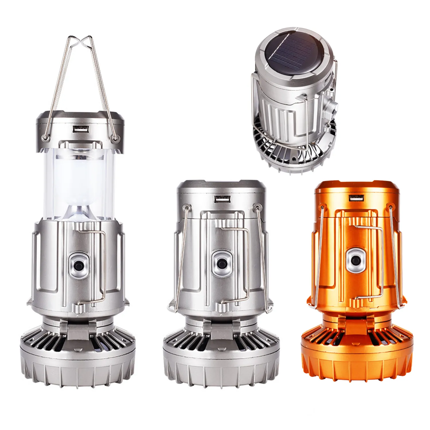 Solar Camping Lamps With Electric Fan 3