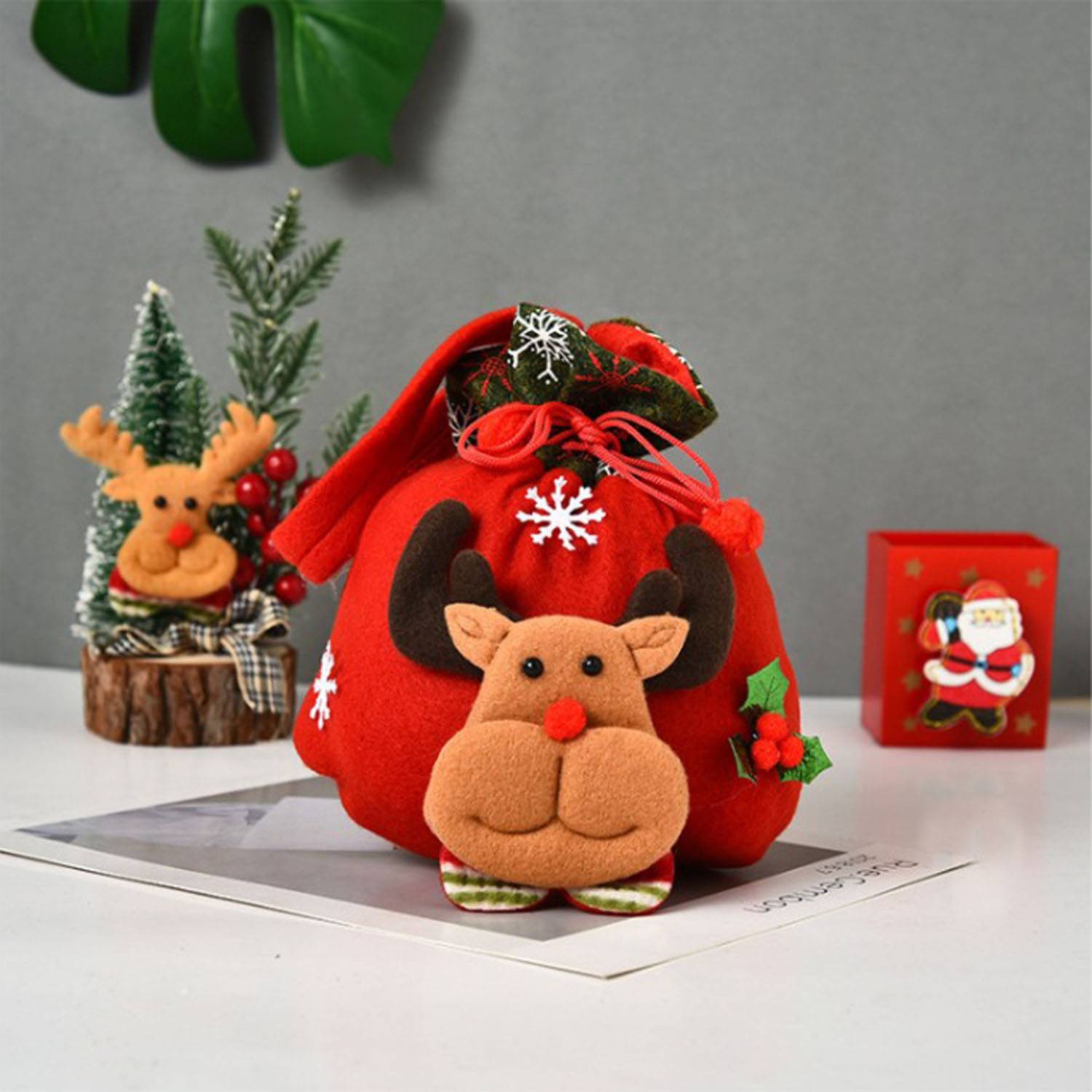 Christmas Drawstring Gift Bags 3