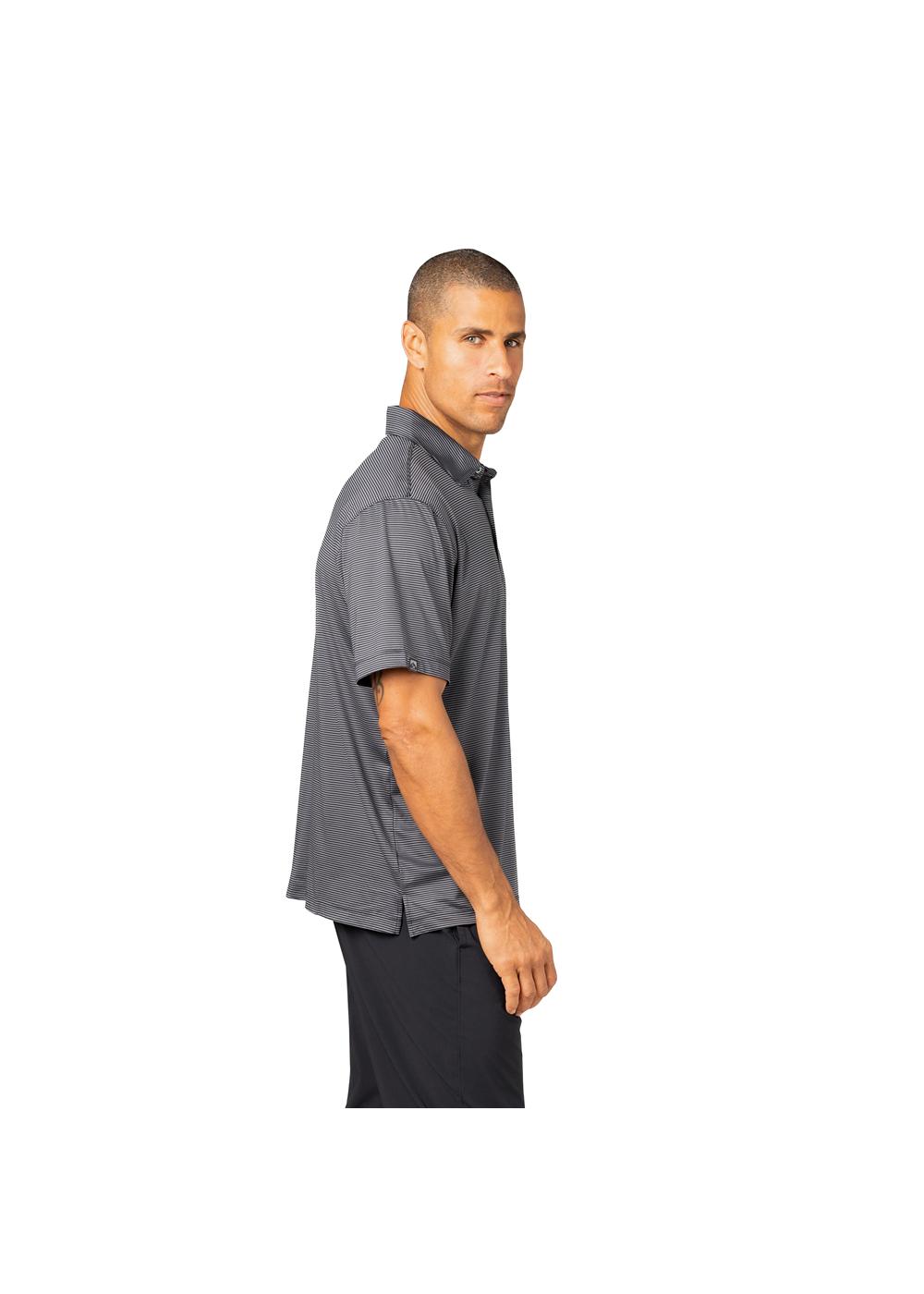 Storm Creek Men's Optimist II Microstripe Short Sleeve Polo 20
