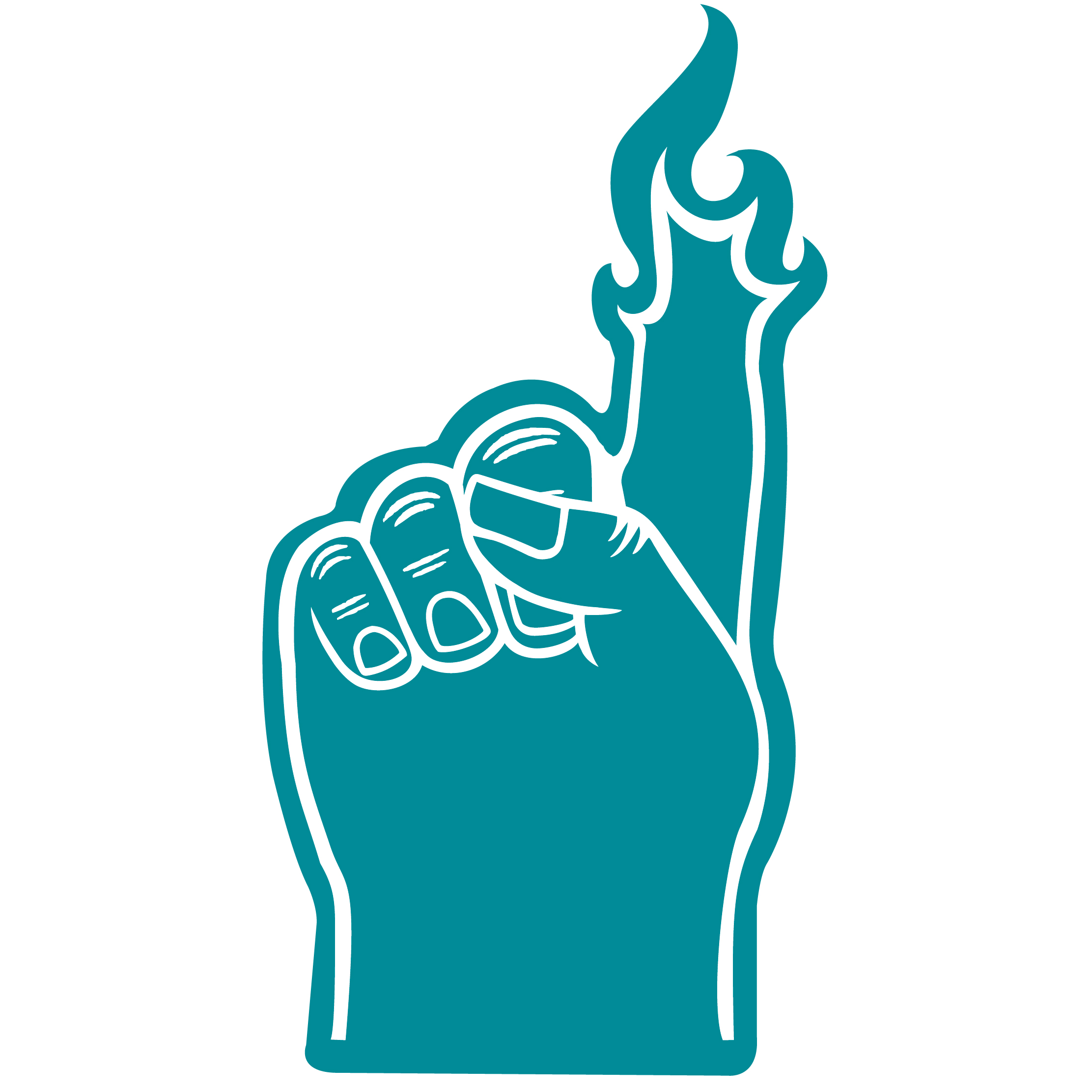 Foam Flame Finger 18" 28