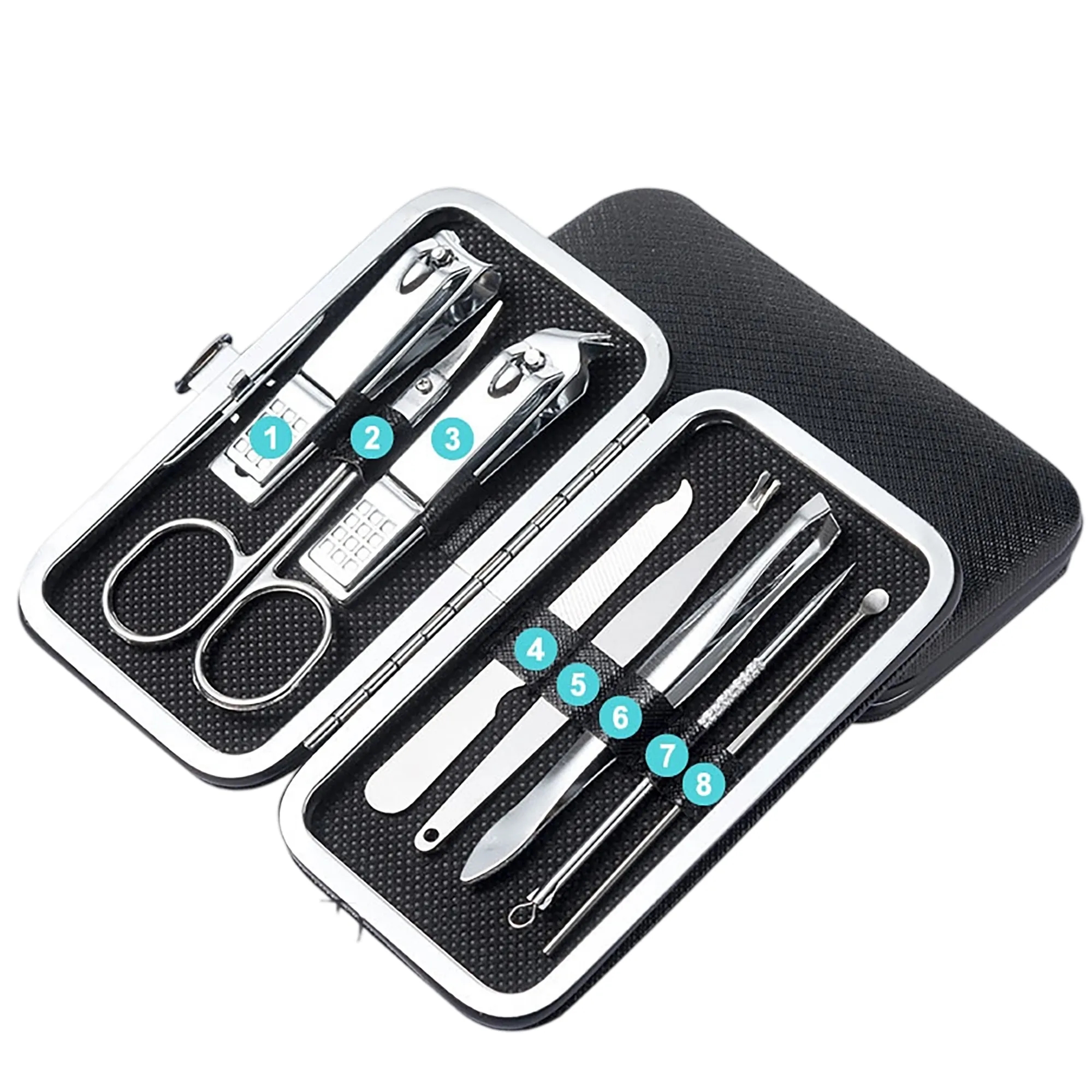 Stainless Steel Nail Clipper Set with Case 11